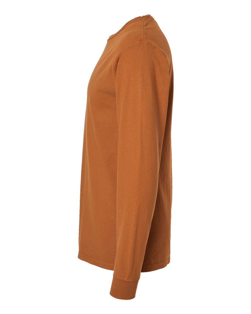 Unisex Garment-Dyed Long Sleeve T-Shirt - DirectSide - B35300323 - Texas Orange