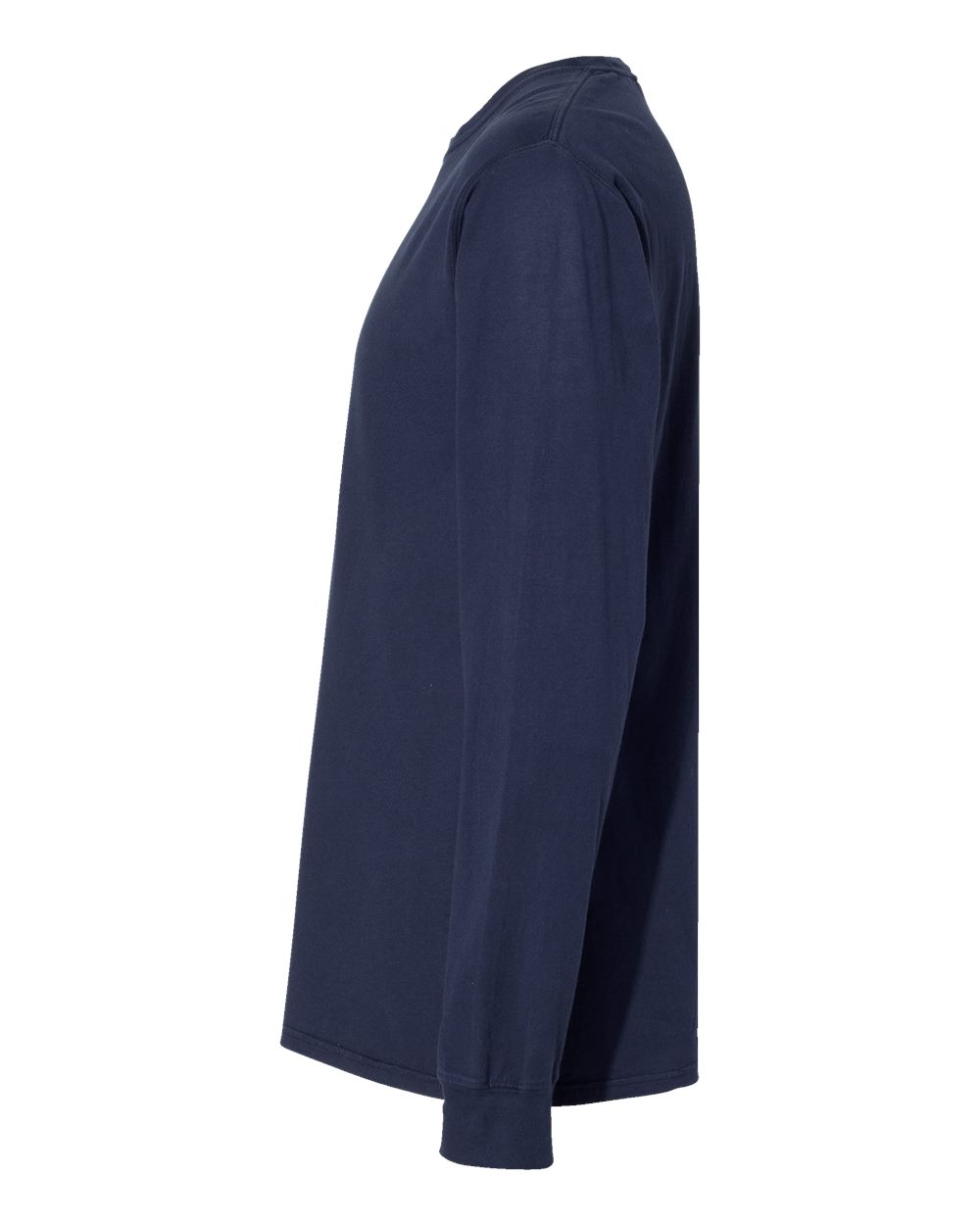 Unisex Garment-Dyed Long Sleeve T-Shirt - DirectSide - B35300653 - Navy