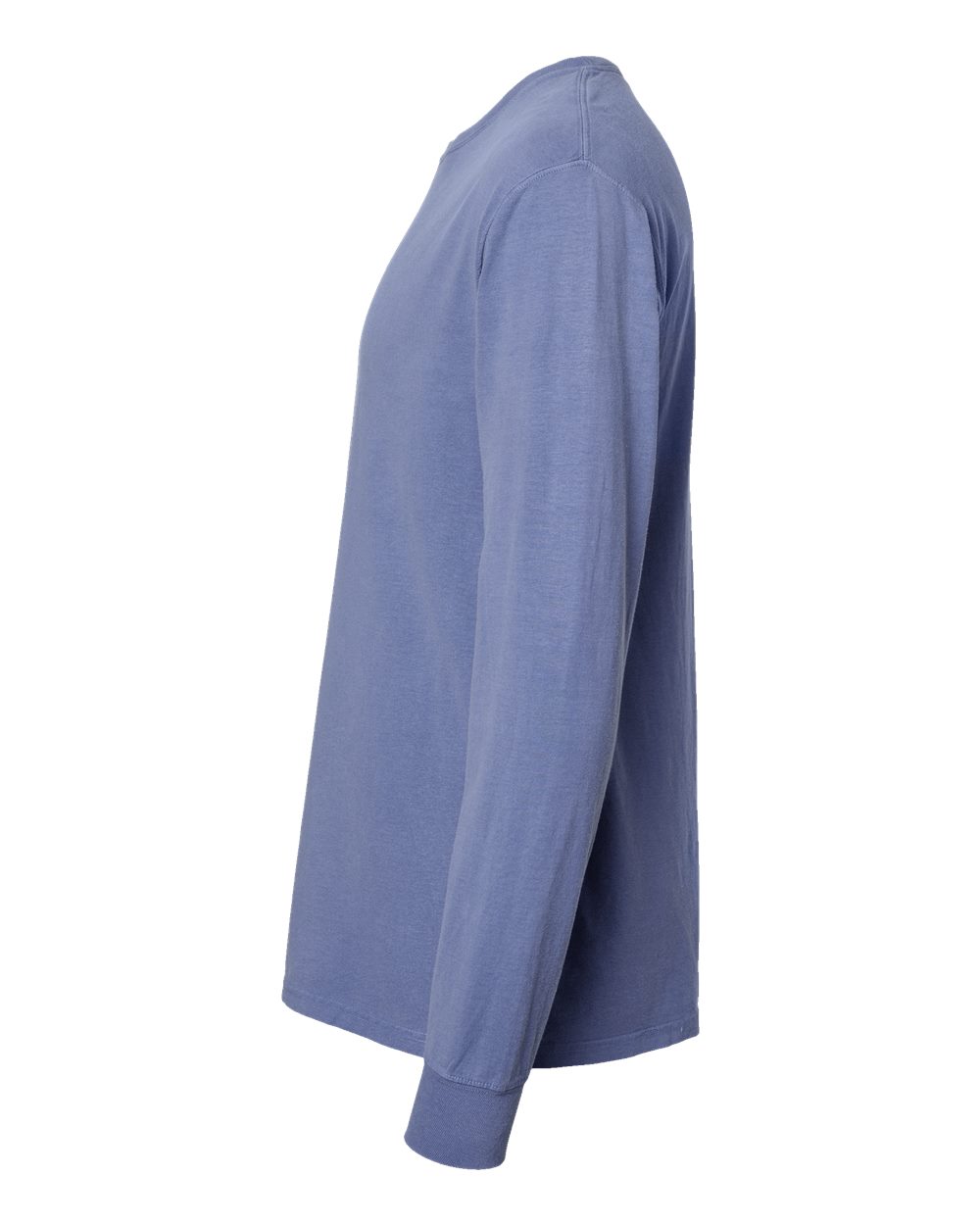 Unisex Garment-Dyed Long Sleeve T-Shirt - DirectSide - B35300694 - Frontier Blue