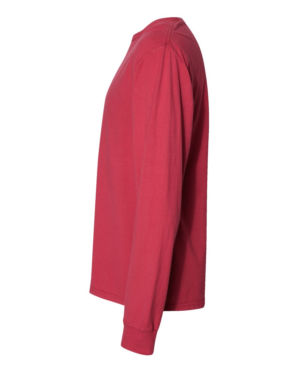 Unisex Garment-Dyed Long Sleeve T-Shirt - DirectSide - B35300703 - Crimson Fall