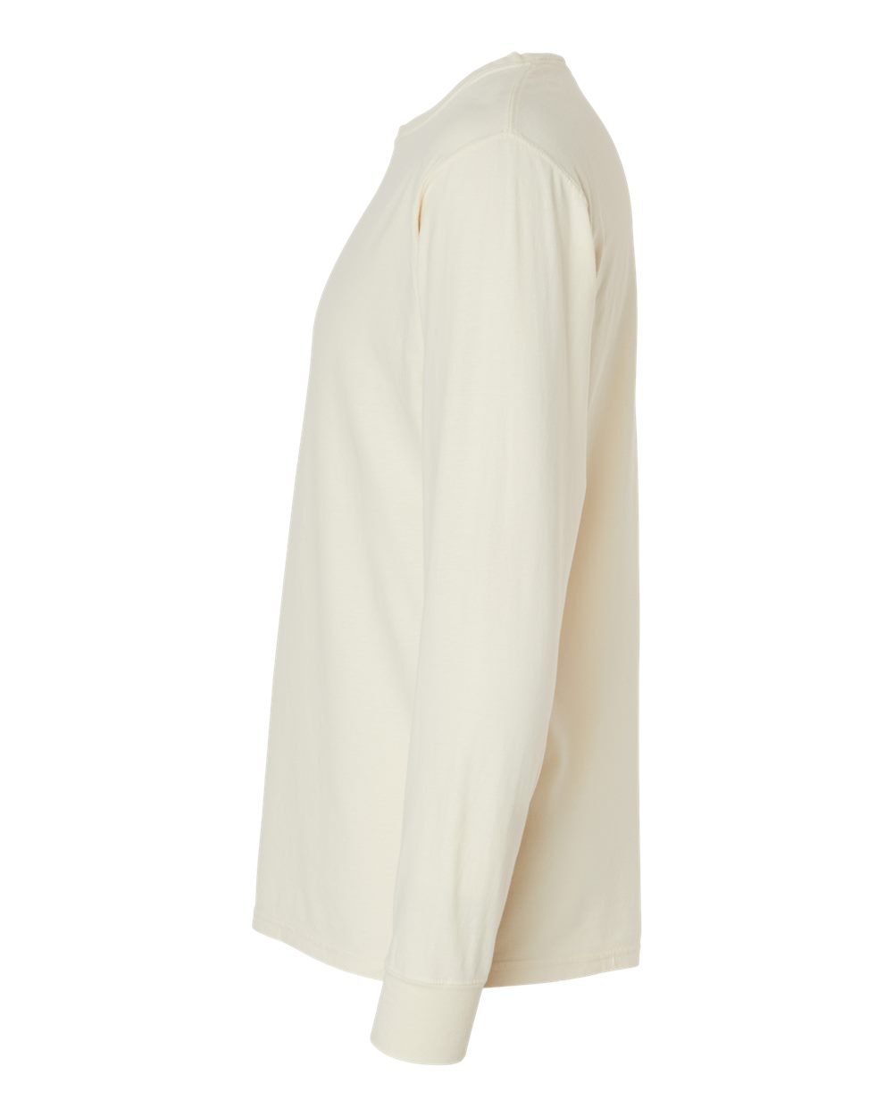 Unisex Garment-Dyed Long Sleeve T-Shirt - DirectSide - B35300763 - Parchment