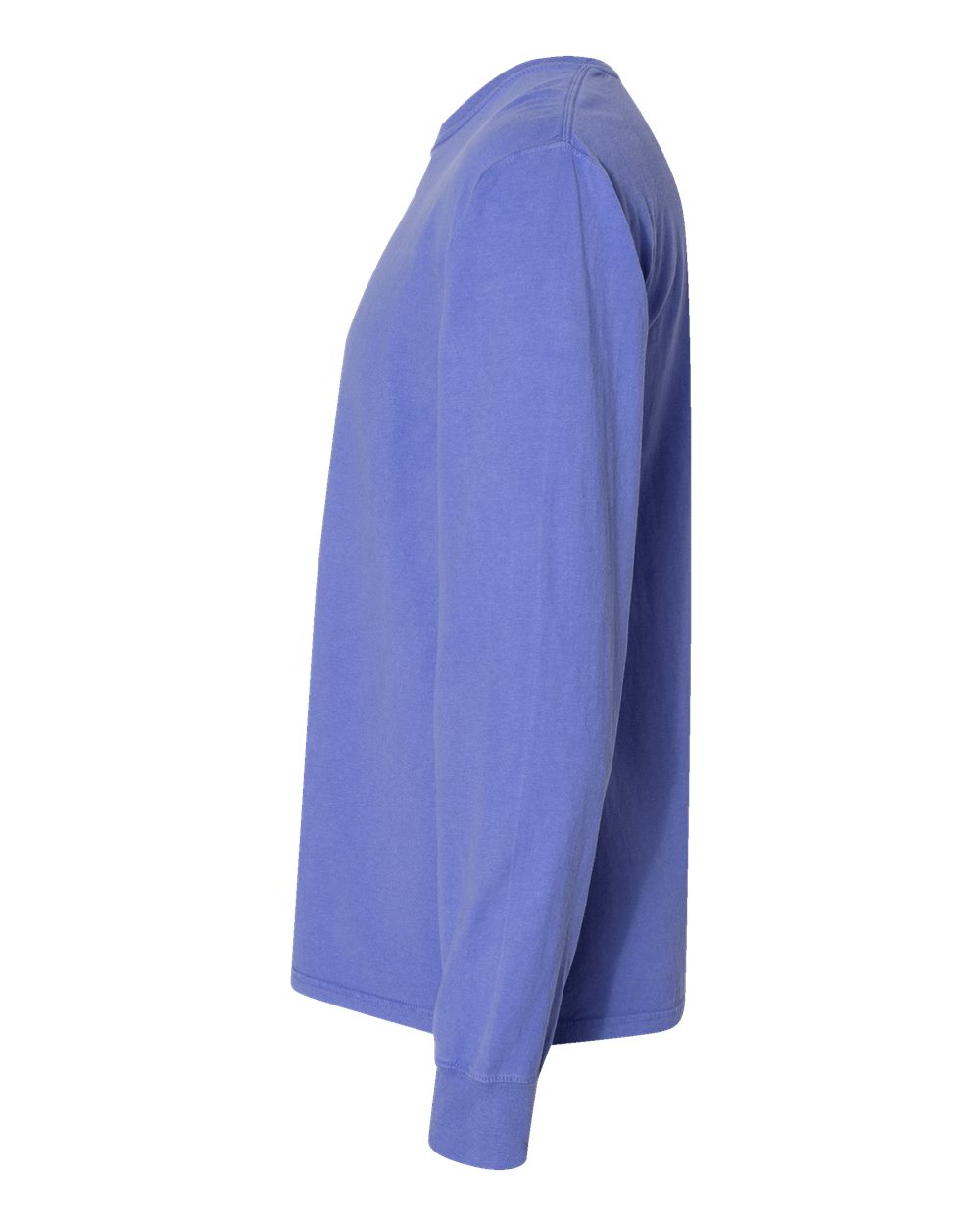 Unisex Garment-Dyed Long Sleeve T-Shirt - DirectSide - B35300813 - Deep Forte Blue