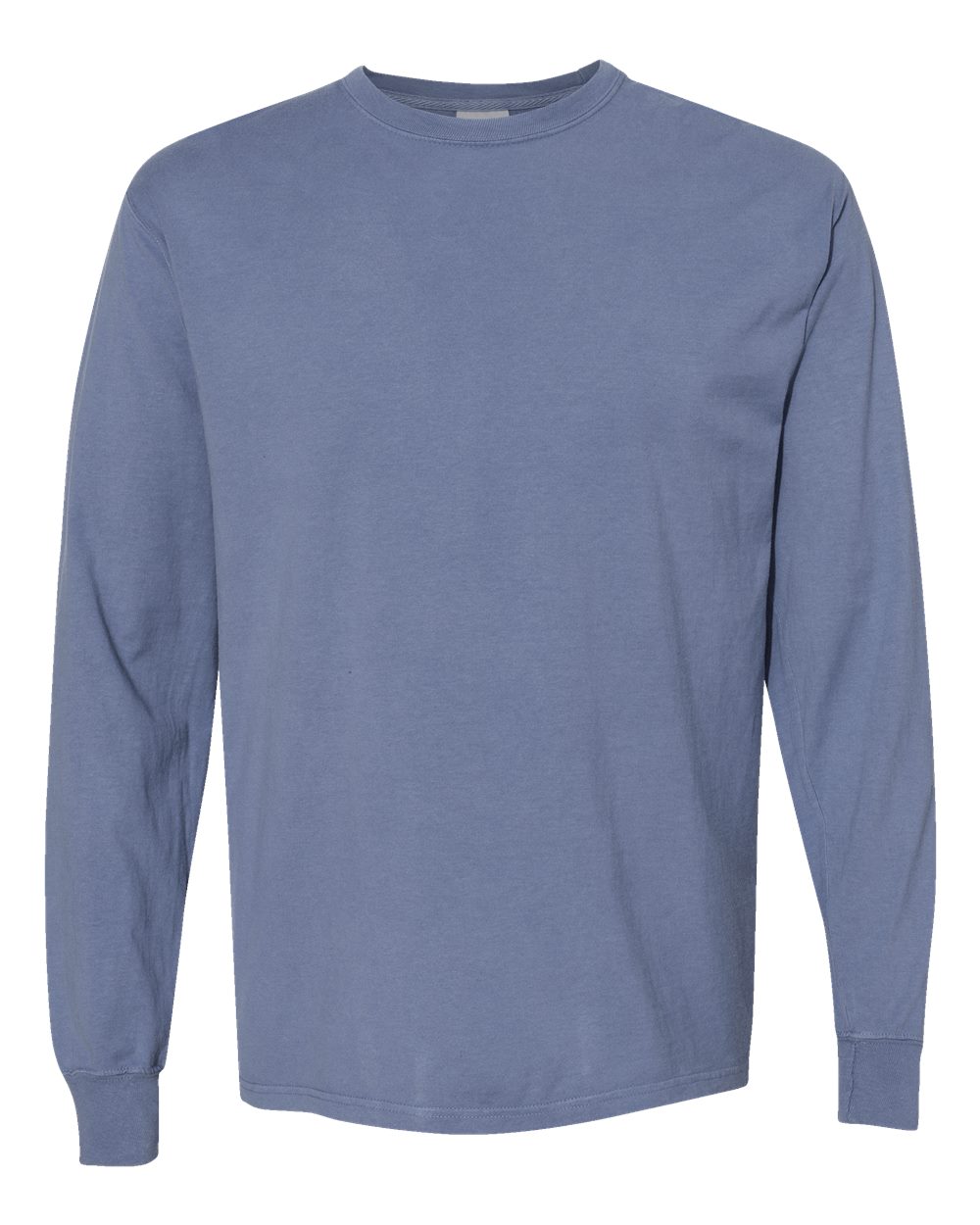 Unisex Garment-Dyed Long Sleeve T-Shirt - Front - B35300283 - Saltwater