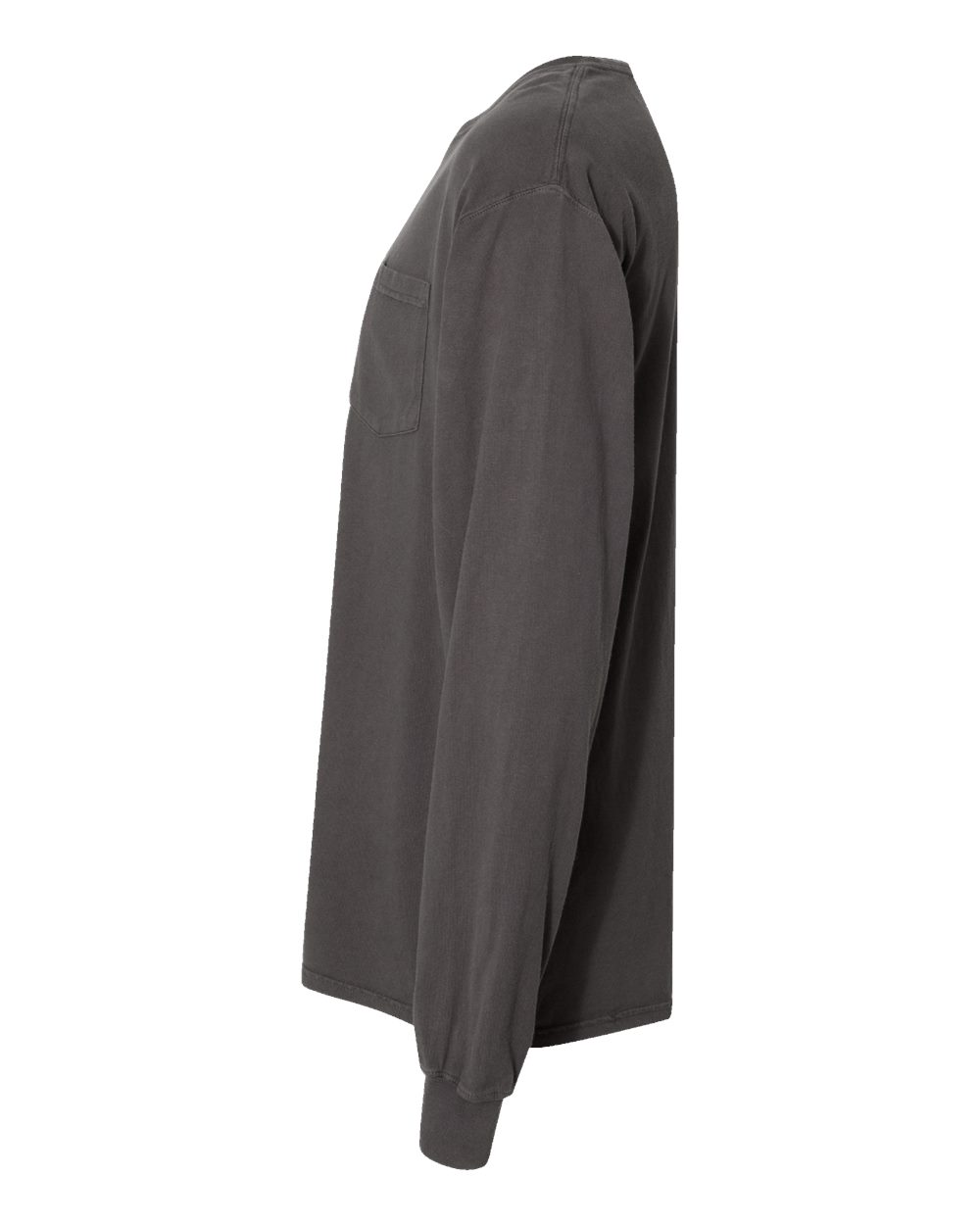 Unisex Garment-Dyed Long Sleeve T-Shirt With a Pocket - DirectSide - B35400093 - New Railroad Grey