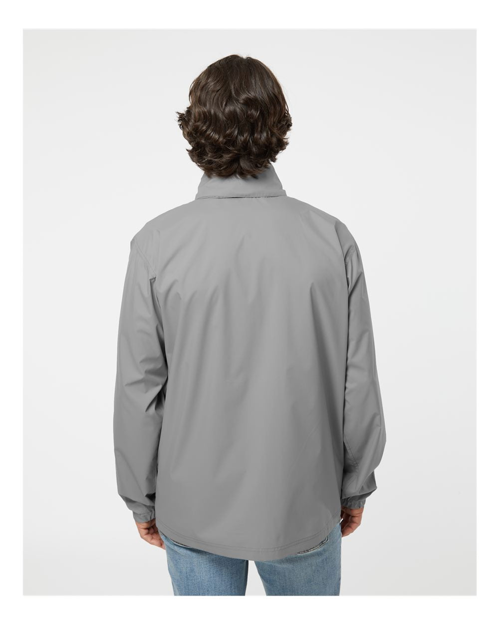 Men's River Packable Jacket - OnModelBack - B02667093 - Grey