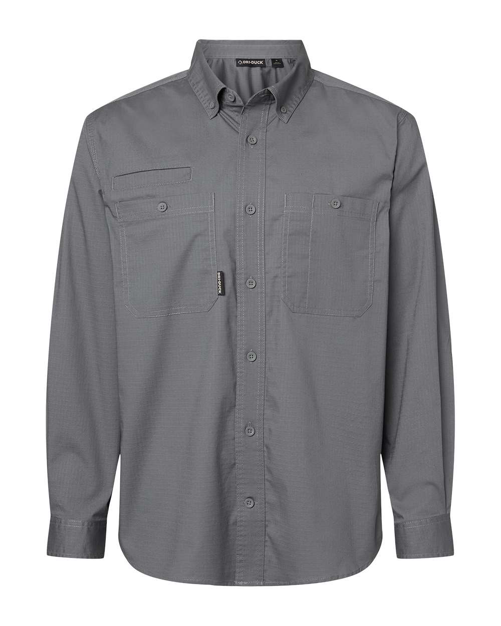 Men's Craftsman Woven Shirt - Front - B03267093 - Gunmetal
