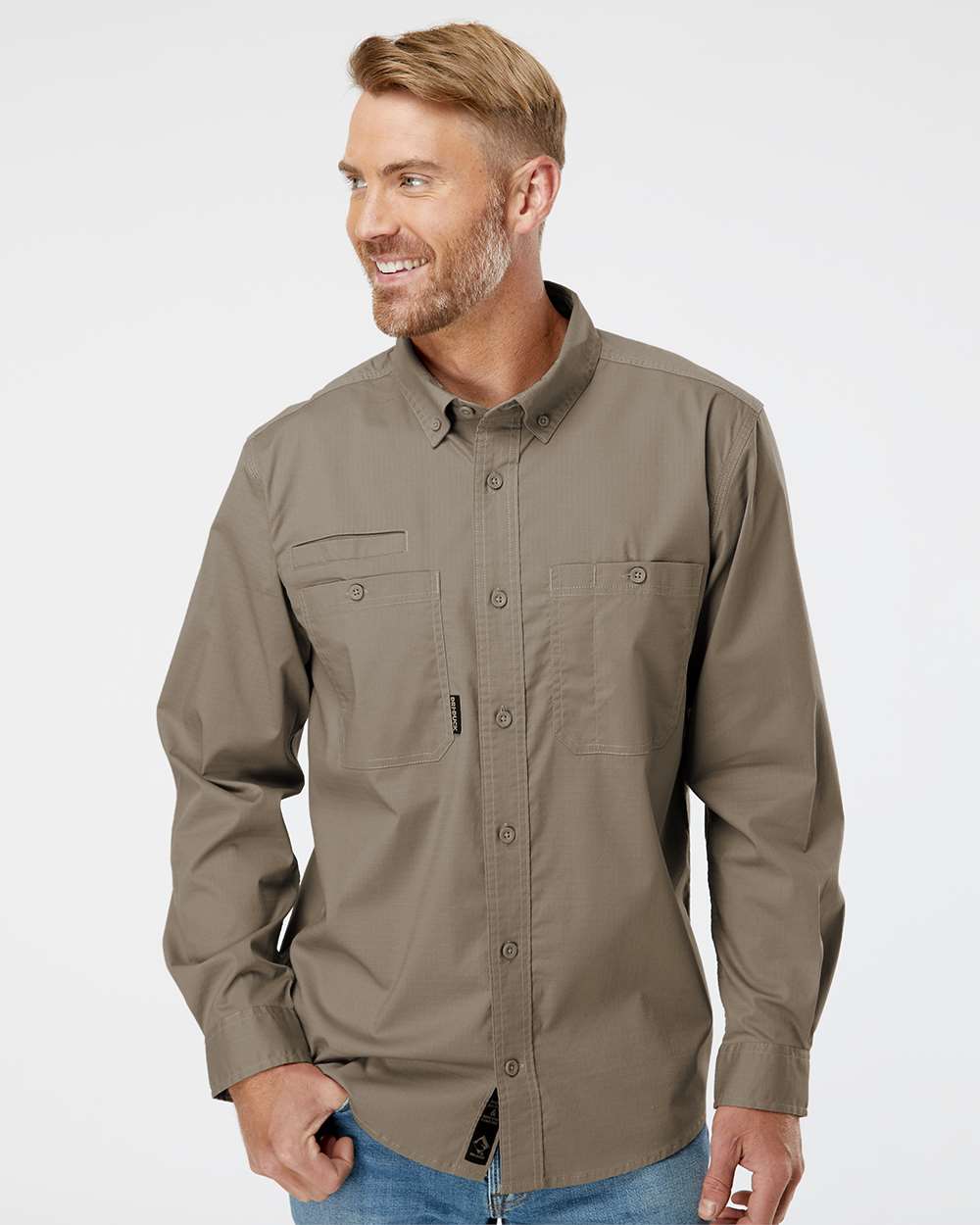 Men's Craftsman Woven Shirt - OnModelFront - B03267733 - Rope