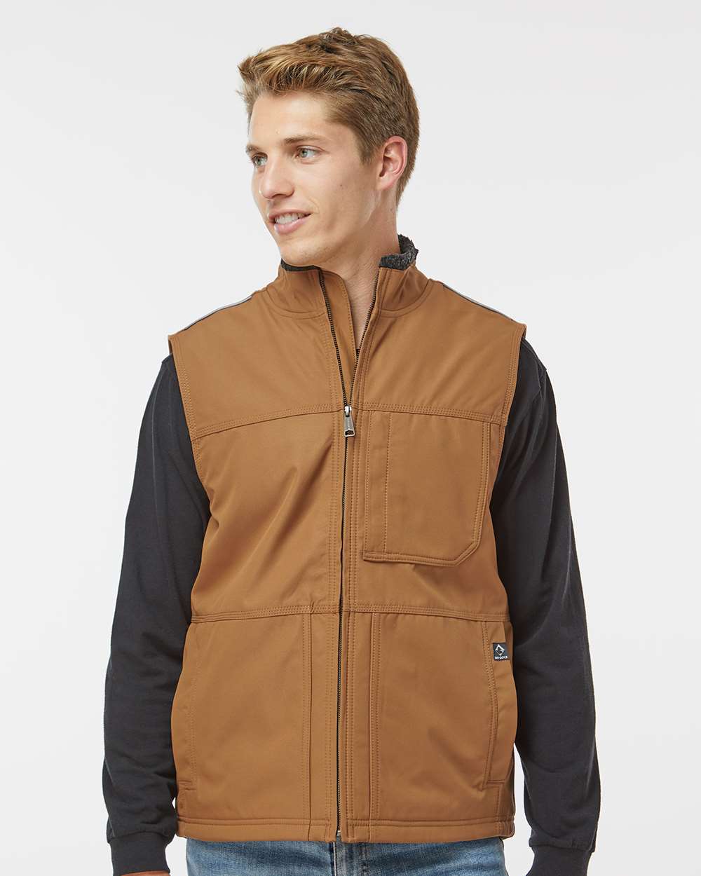 Men's GrizzlyTec™ Rigor Vest - OnModelFront - B08767283 - Saddle