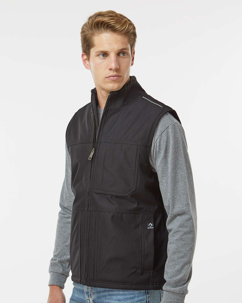 Men's GrizzlyTec™ Rigor Vest - OnModelSide - B08767503 - Black