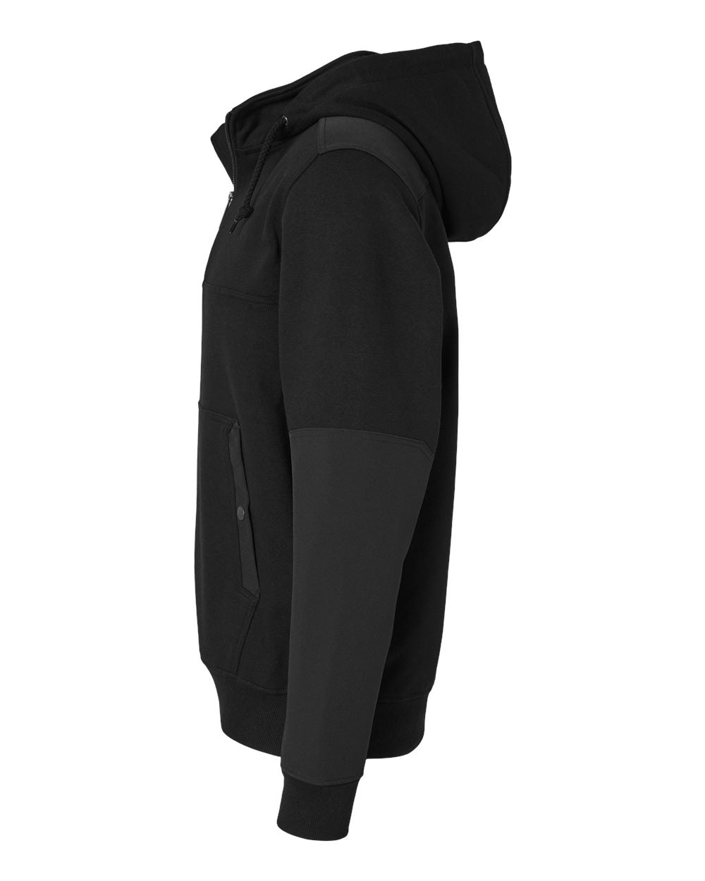 Men's Mission Quarter-Zip Hooded Pullover - DirectSide - B05167503 - Black
