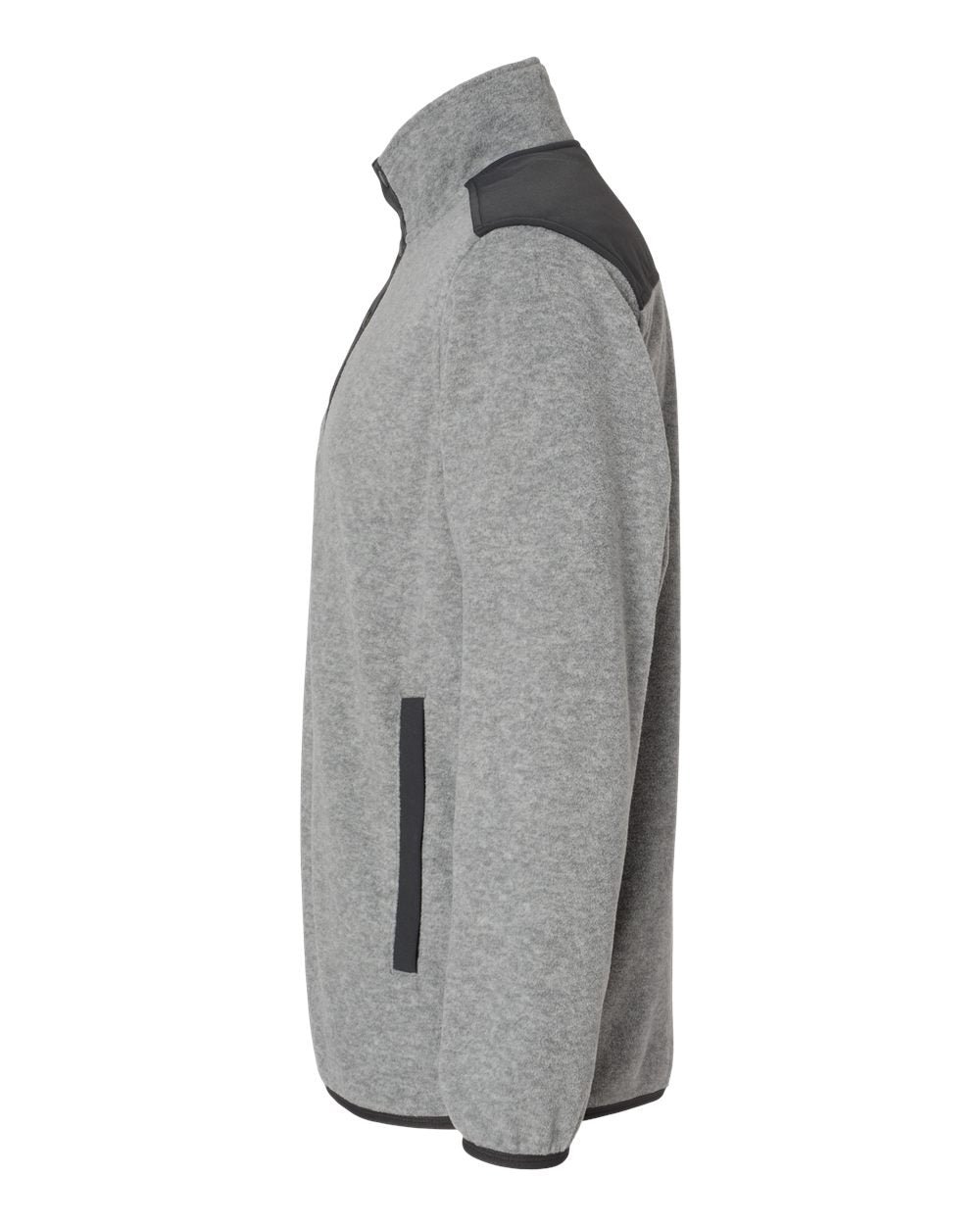Men's Ranger Melange Fleece Pullover - DirectSide - B05267353 - Platinum