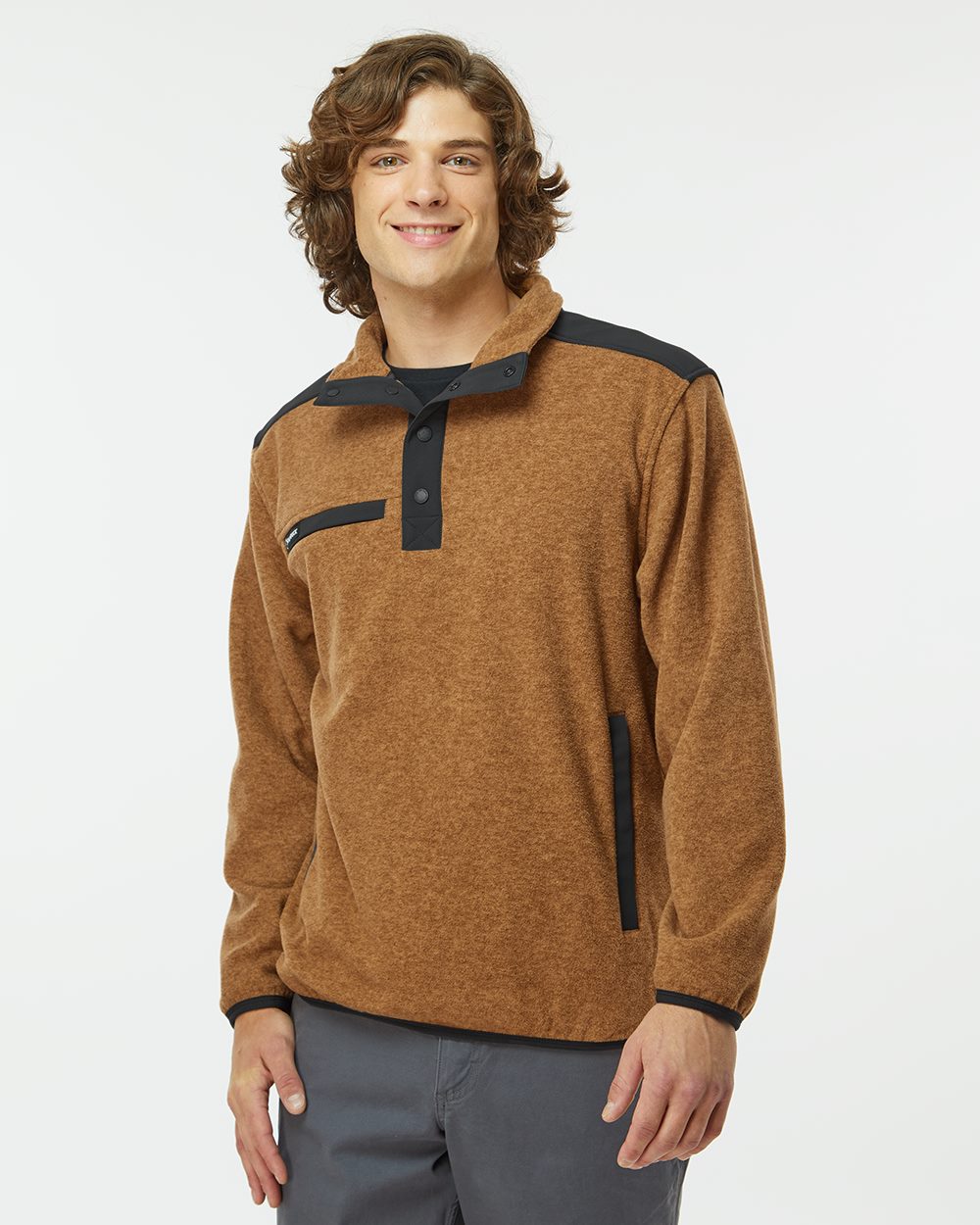 Men's Ranger Melange Fleece Pullover - styleImage