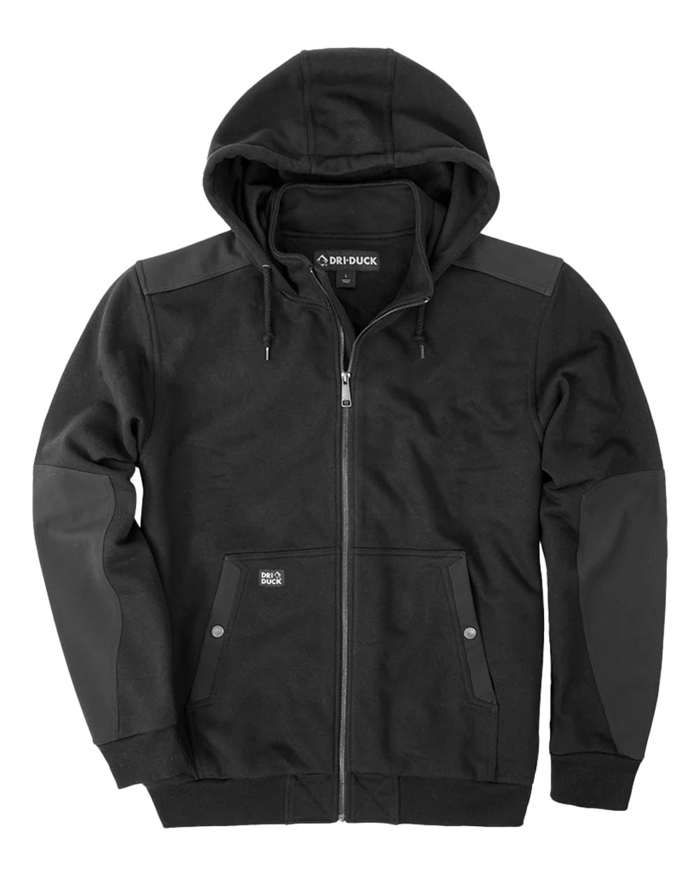 Men's Mission Fleece Pro Full-Zip Jacket - Front - B00367503 - Black