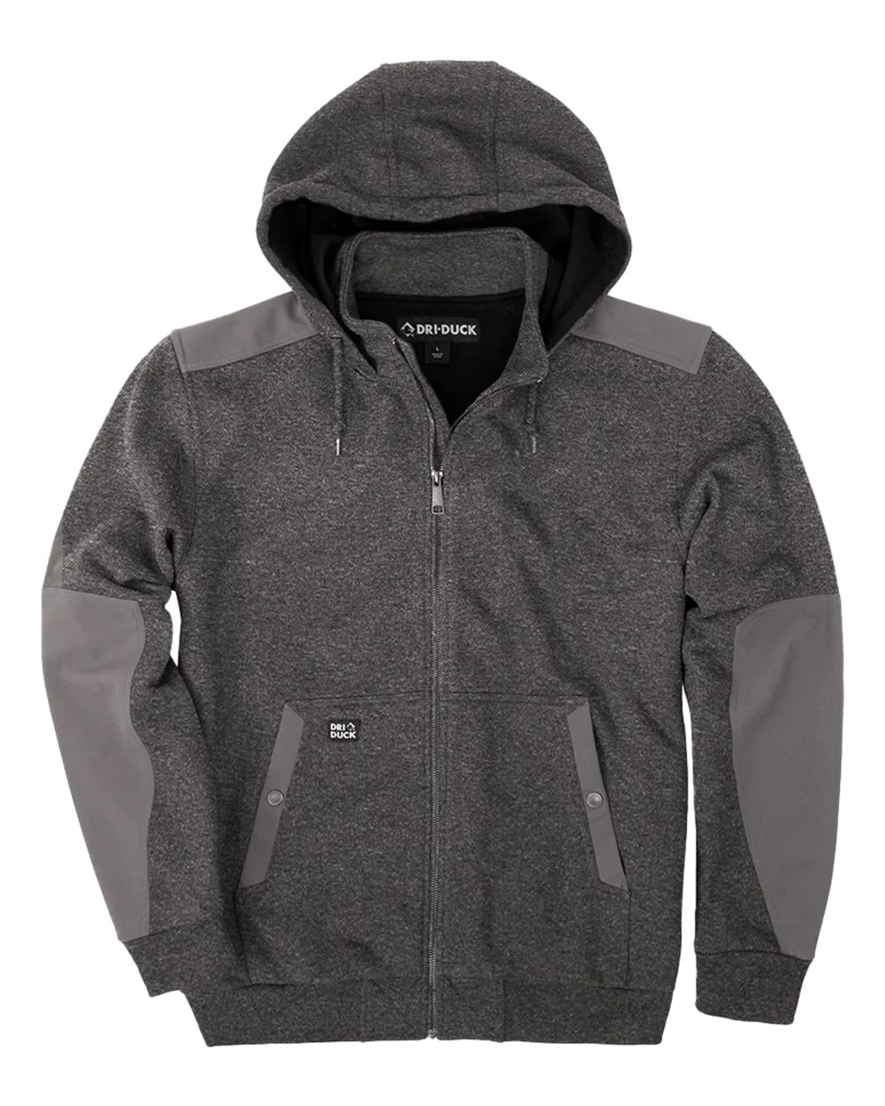 Men's Mission Fleece Pro Full-Zip Jacket - Front - B00367583 - Dark Oxford