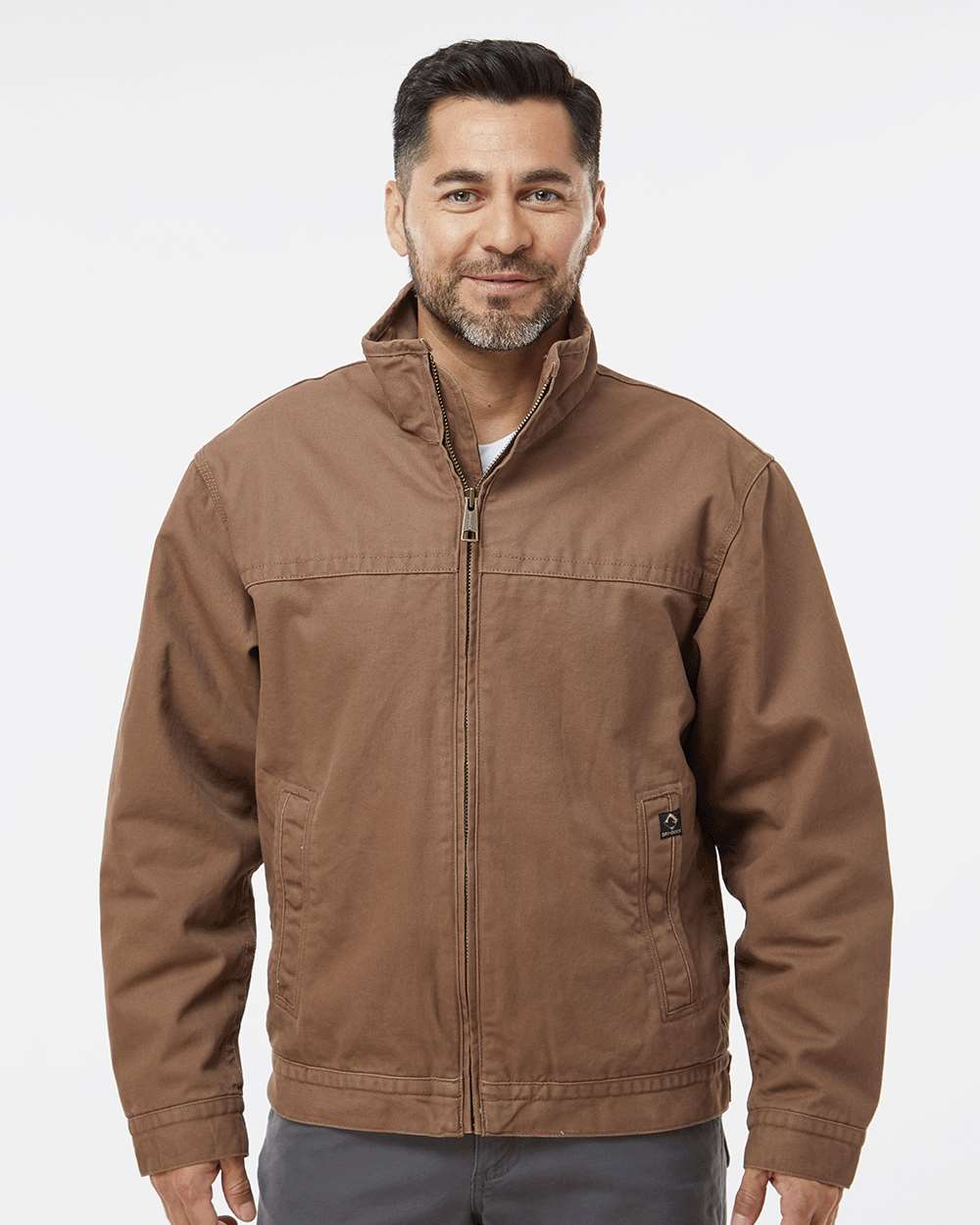 Men's Tall Maverick Boulder Cloth™ Jacket with Blanket Lining - OnModelFront - B42567746 - Field Khaki