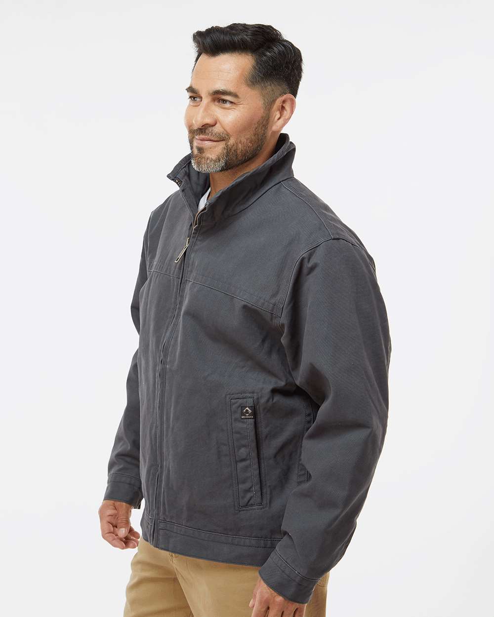 Men's Tall Maverick Boulder Cloth™ Jacket with Blanket Lining - OnModelSide - B42567096 - Charcoal