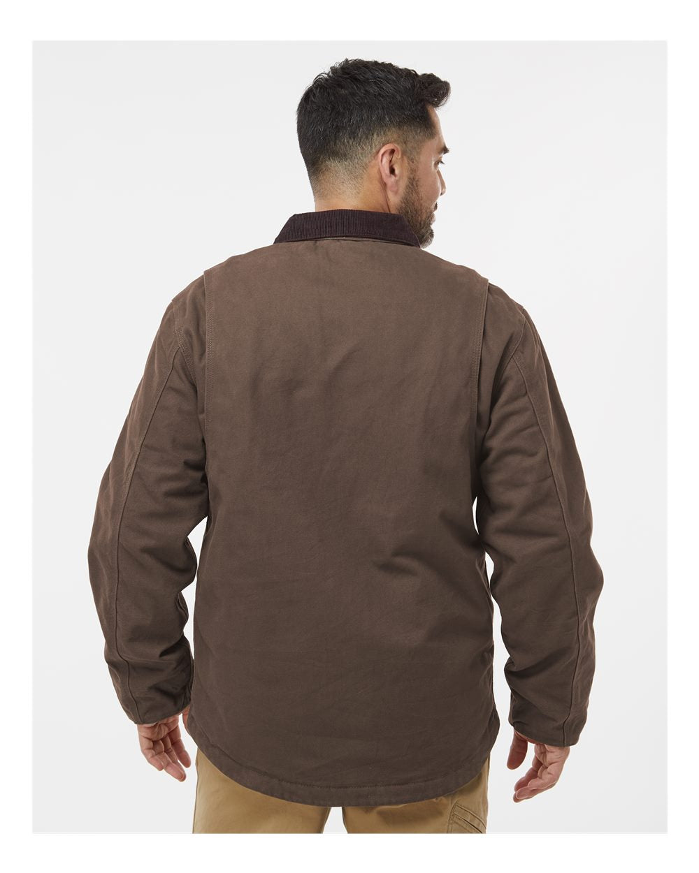 Men's Rambler Boulder Cloth Jacket - OnModelBack - B01367743 - Tobacco