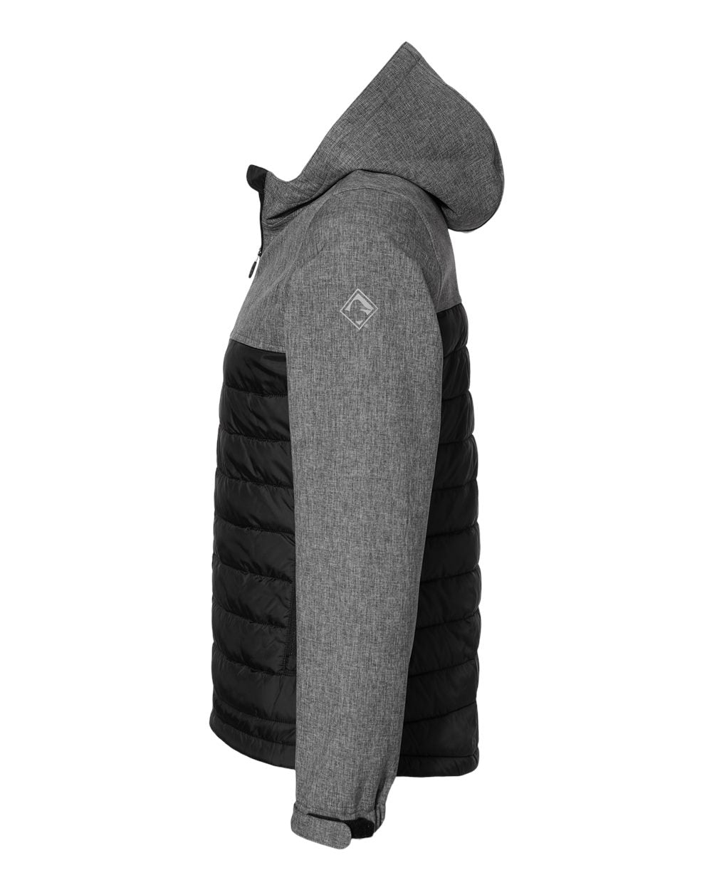 Women's Vista Soft Shell Puffer Jacket - DirectSide - B02467513 - Black Heather/ Black