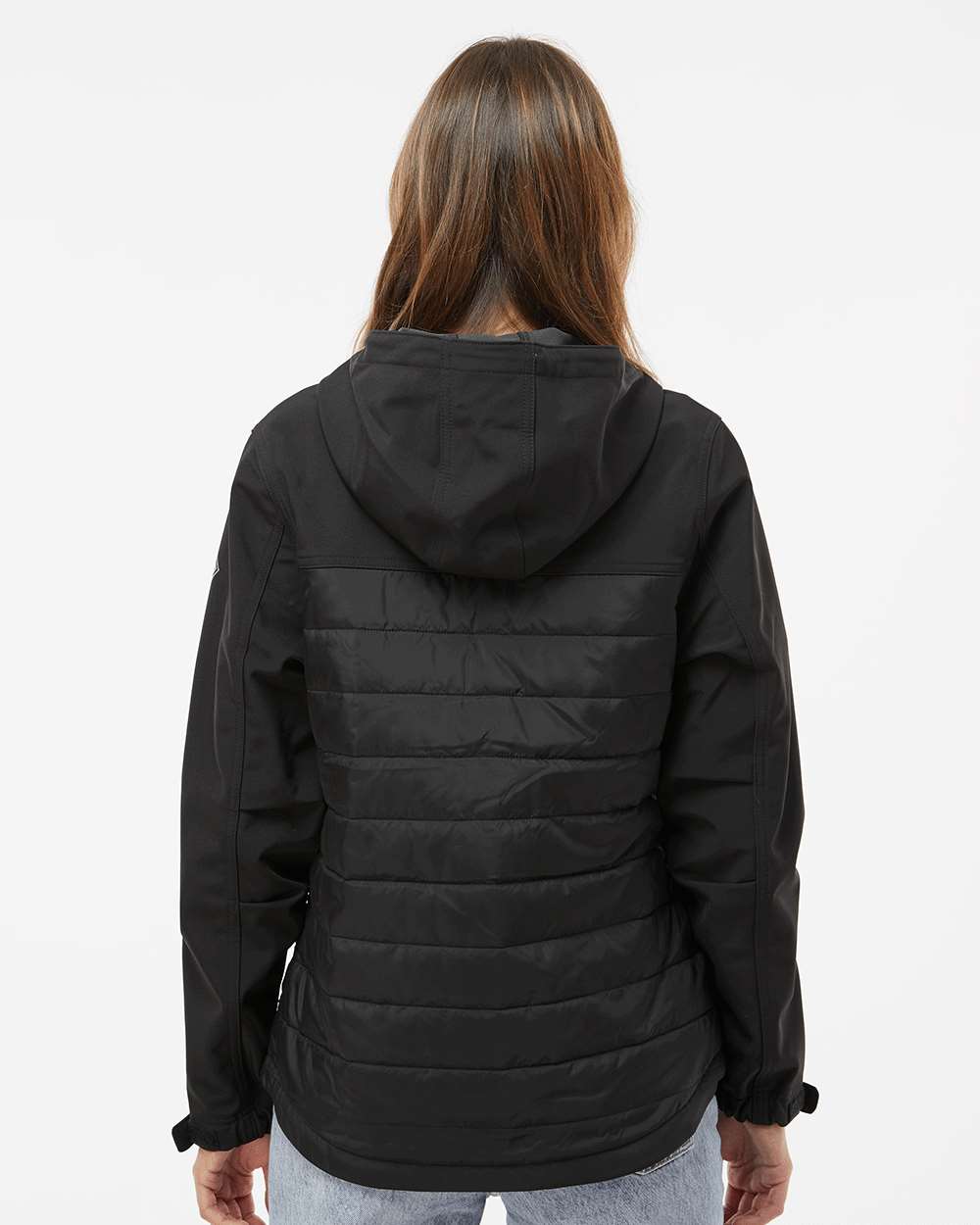 Women's Vista Soft Shell Puffer Jacket - OnModelBack - B02467503 - Black