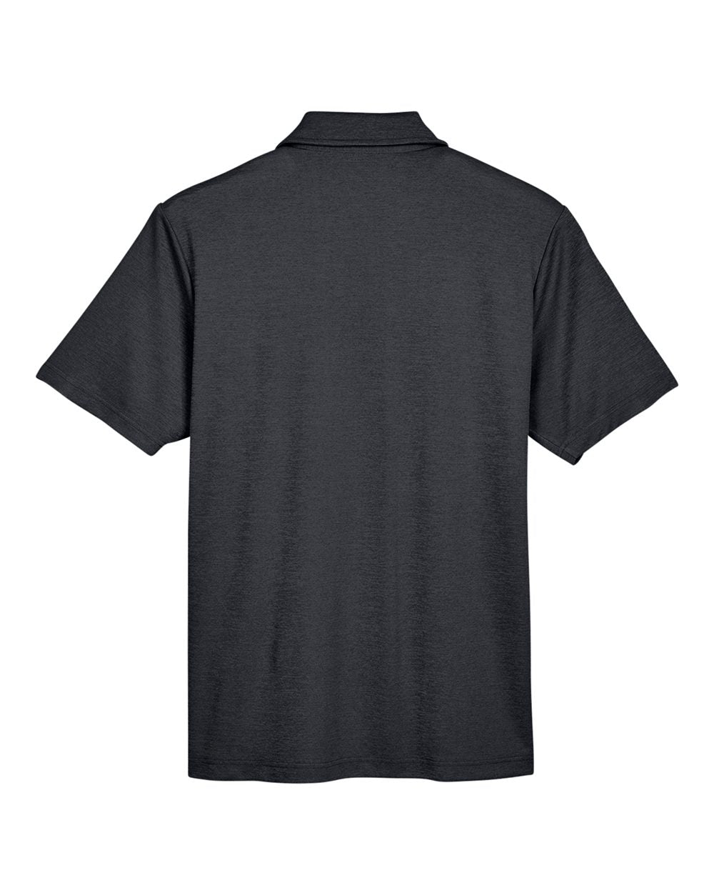Men's CrownLux Performance® Address Mélange Polo - Back - B645B2503 - Black Heather
