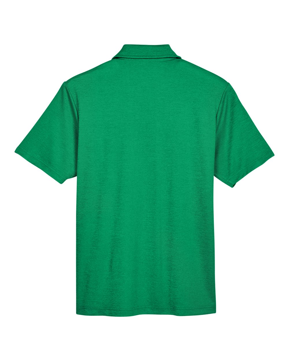Men's CrownLux Performance® Address Mélange Polo - Back - B645B2603 - Kelly Green Heather