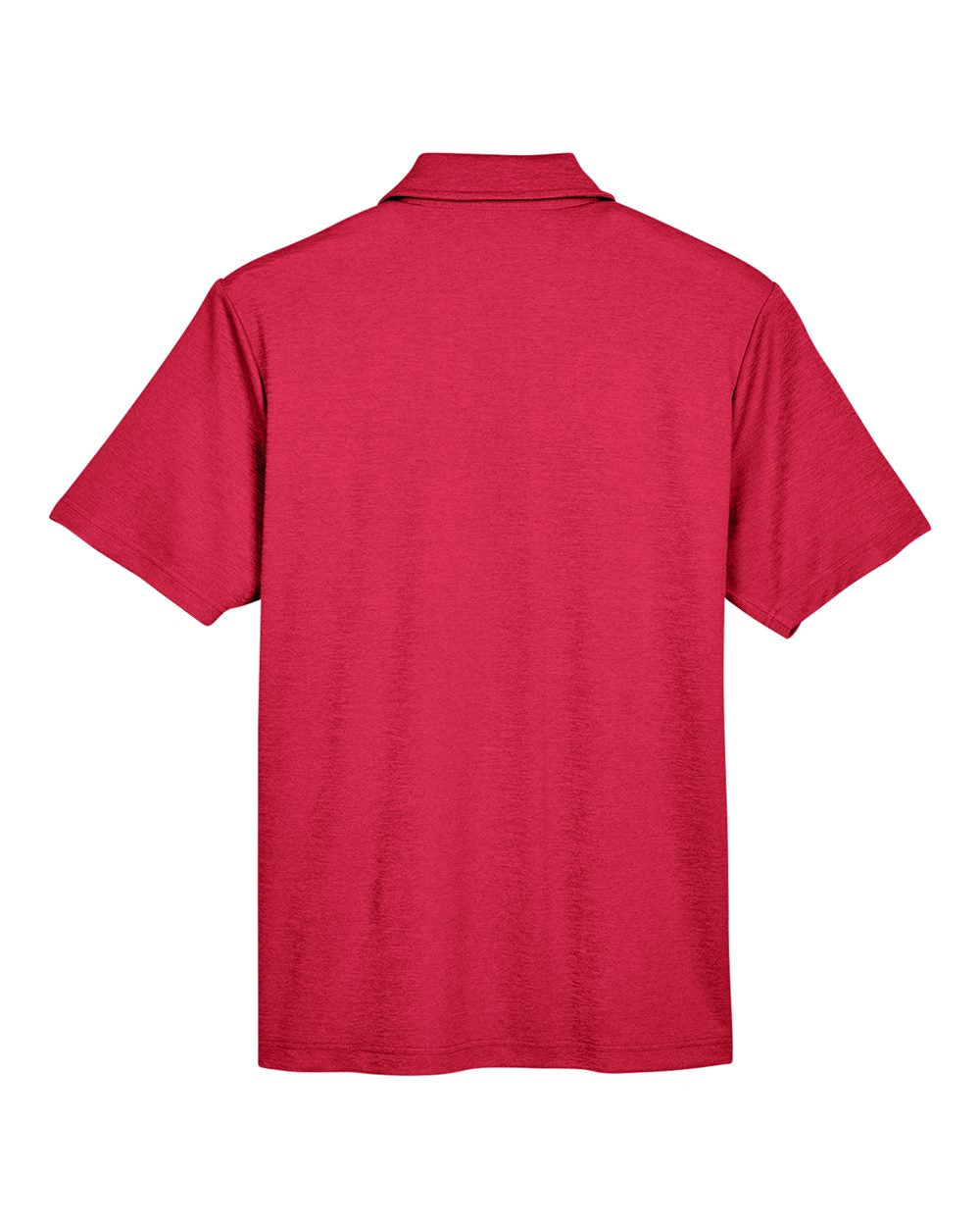 Men's CrownLux Performance® Address Mélange Polo - Back - B645B2703 - Red Heather