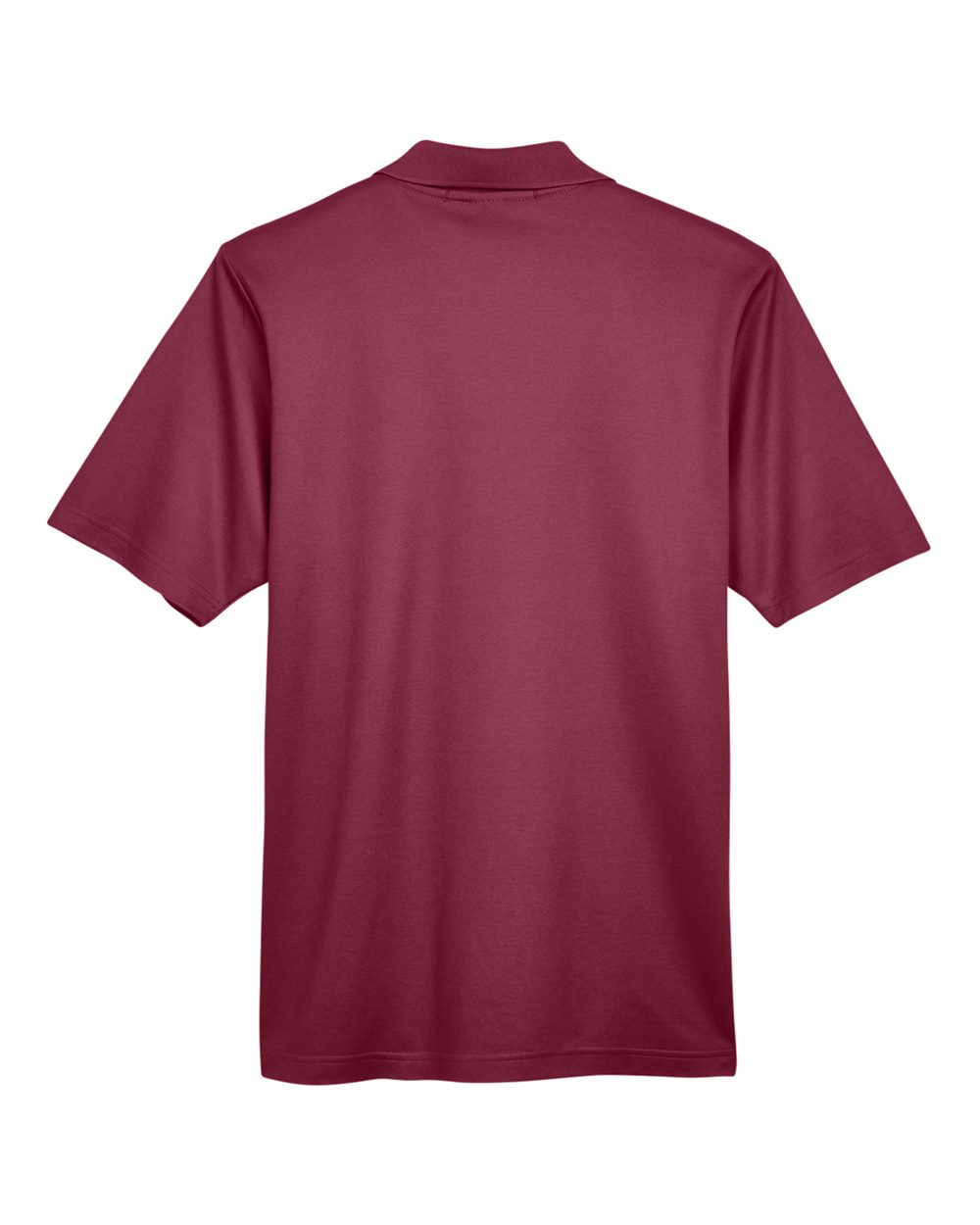 Men's CrownLux Performance® Plaited Polo - Back - B631B2322 - Burgundy