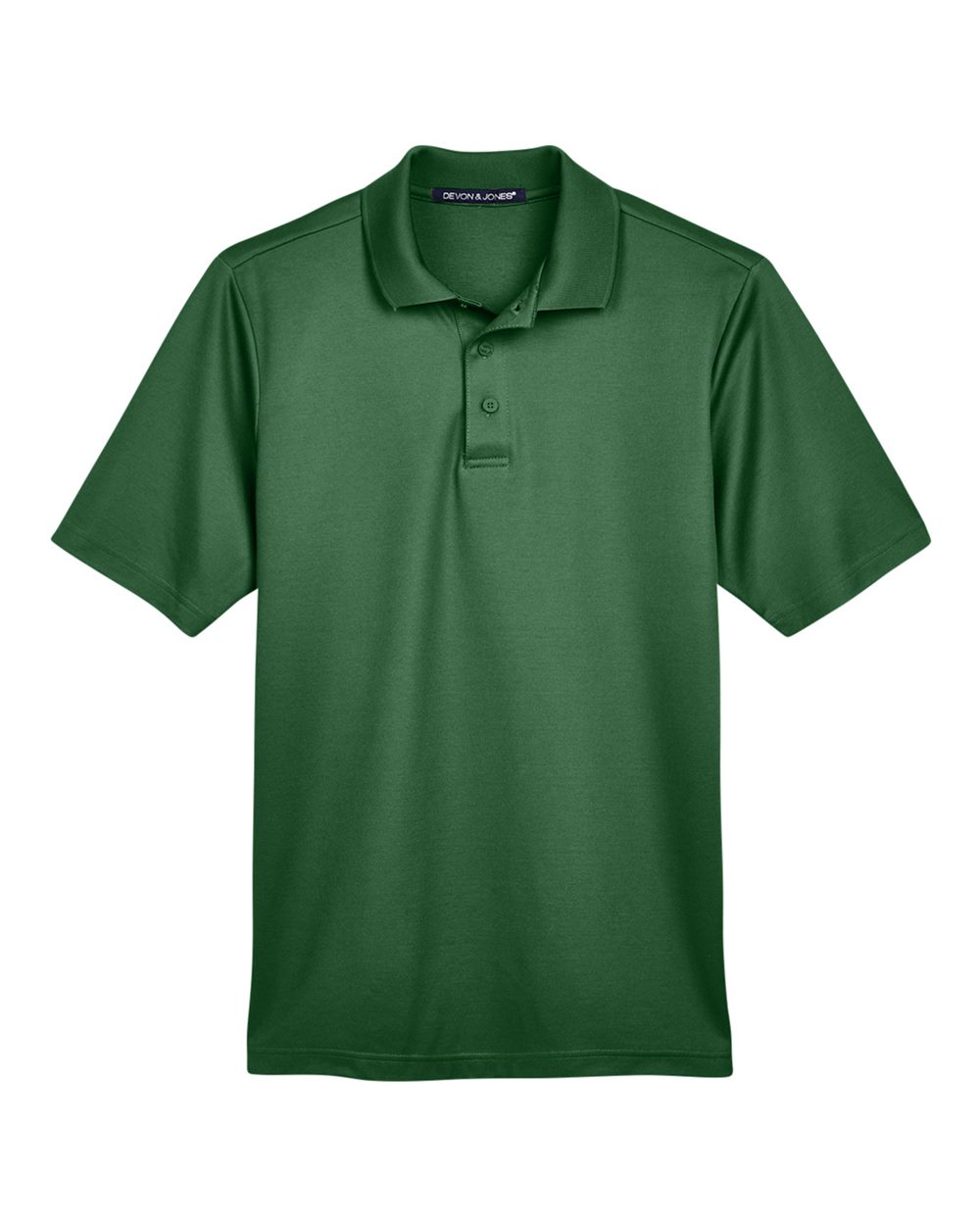 Men's CrownLux Performance® Plaited Polo - Front - B631B2542 - Forest