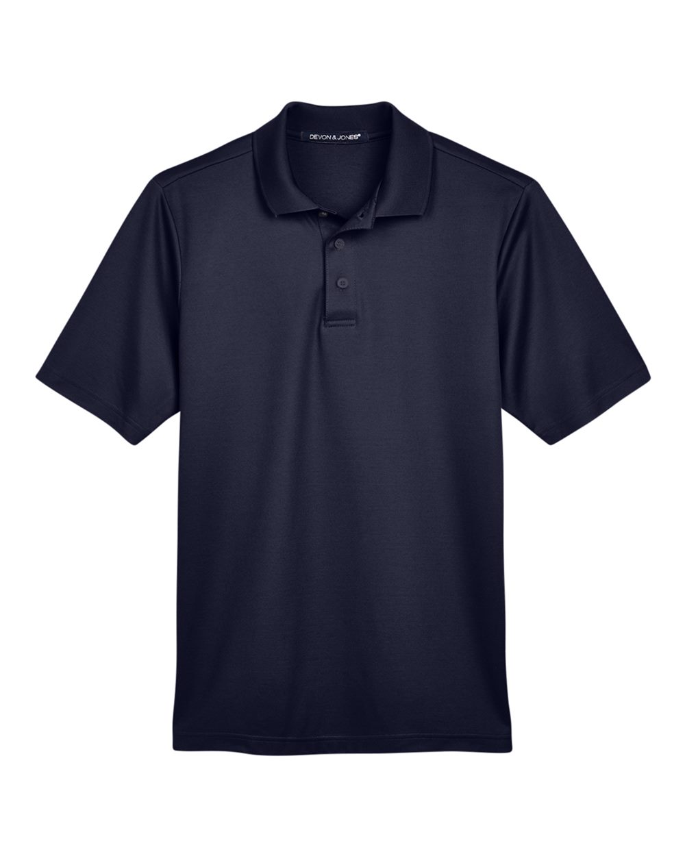 Men's CrownLux Performance® Plaited Polo - Front - B631B2652 - Navy