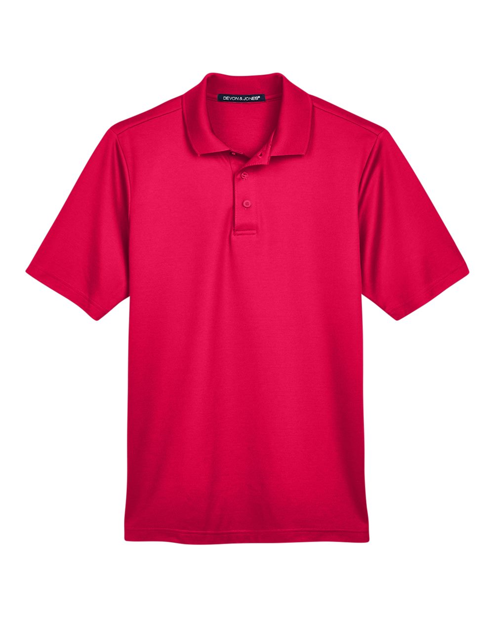 Men's CrownLux Performance® Plaited Polo - Front - B631B2702 - Red