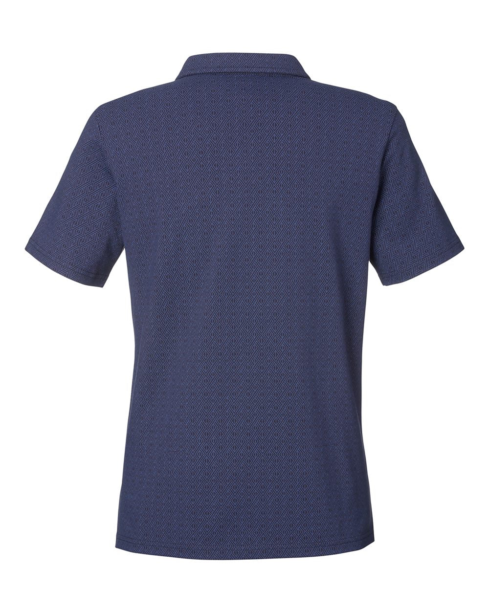 Women's Crownlux Performance® Geo Polo - Back - B621B2652 - Navy/ French Blue
