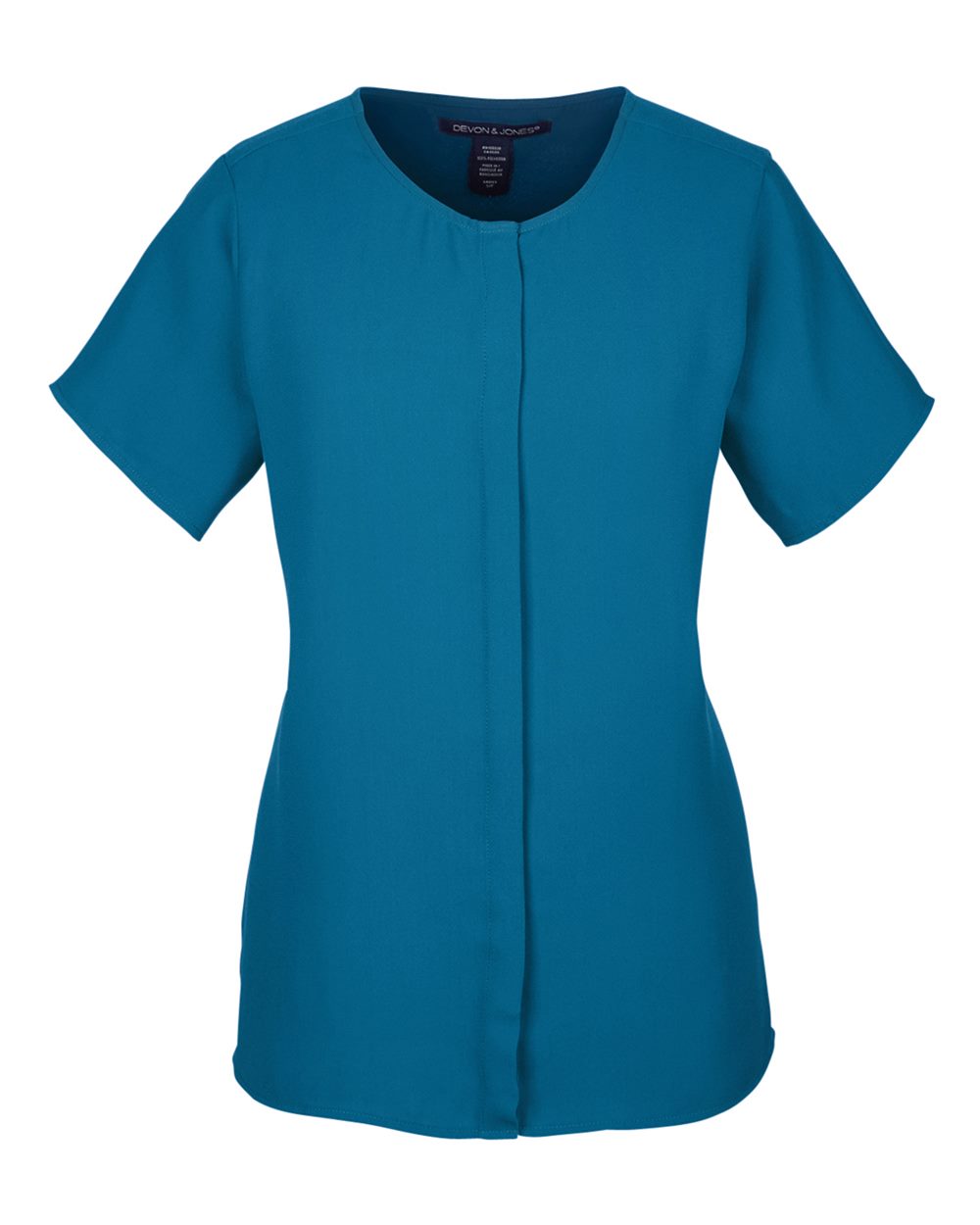 Women's Perfect Fit™ Crepe Blouse - Front - B730B2782 - Dark Teal