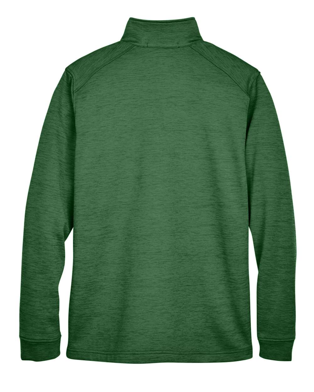 Men's Newbury Mélange Fleece Quarter-Zip Pullover - Back - B714B2543 - Forest Heather
