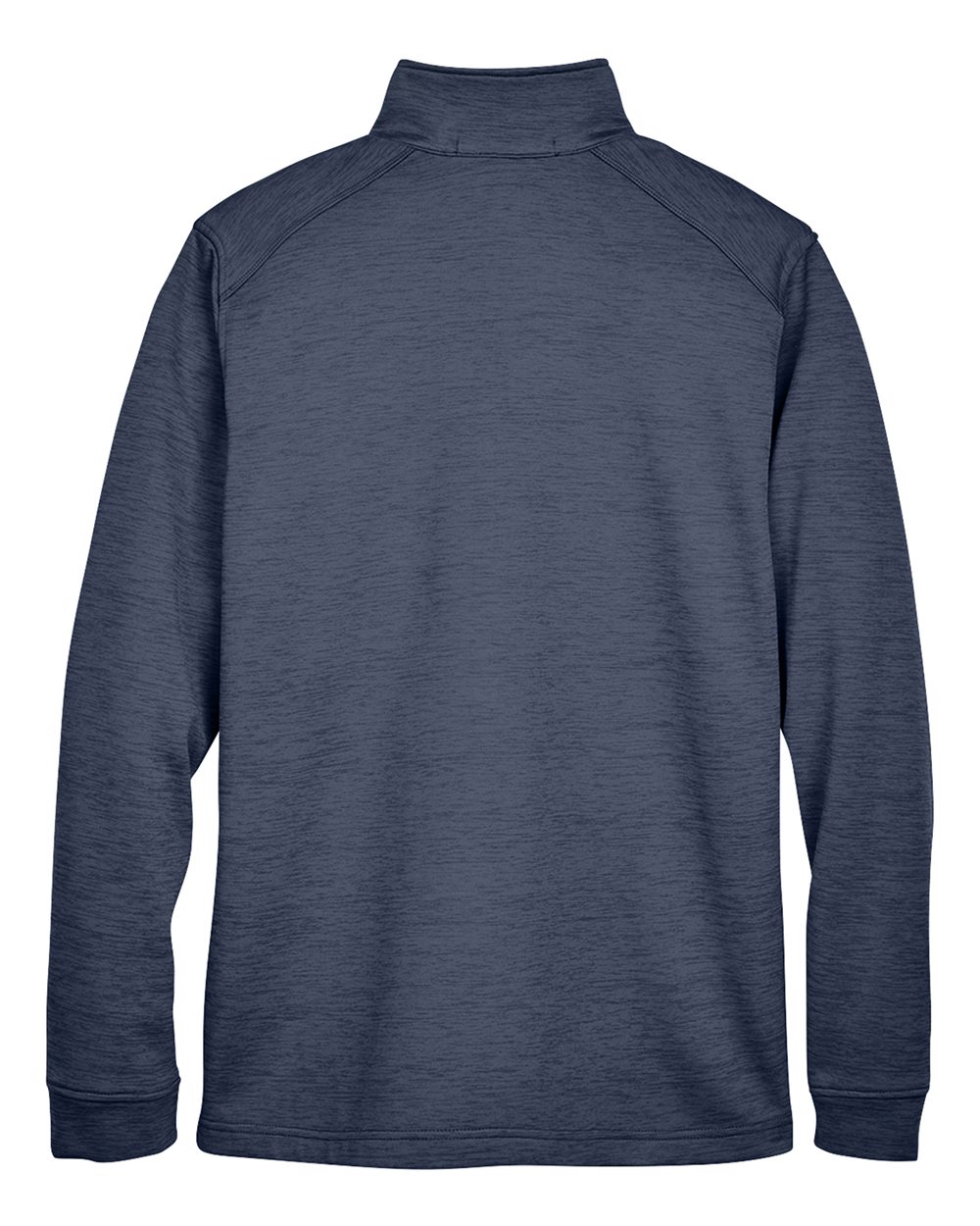 Men's Newbury Mélange Fleece Quarter-Zip Pullover - Back - B714B2653 - Navy Heather