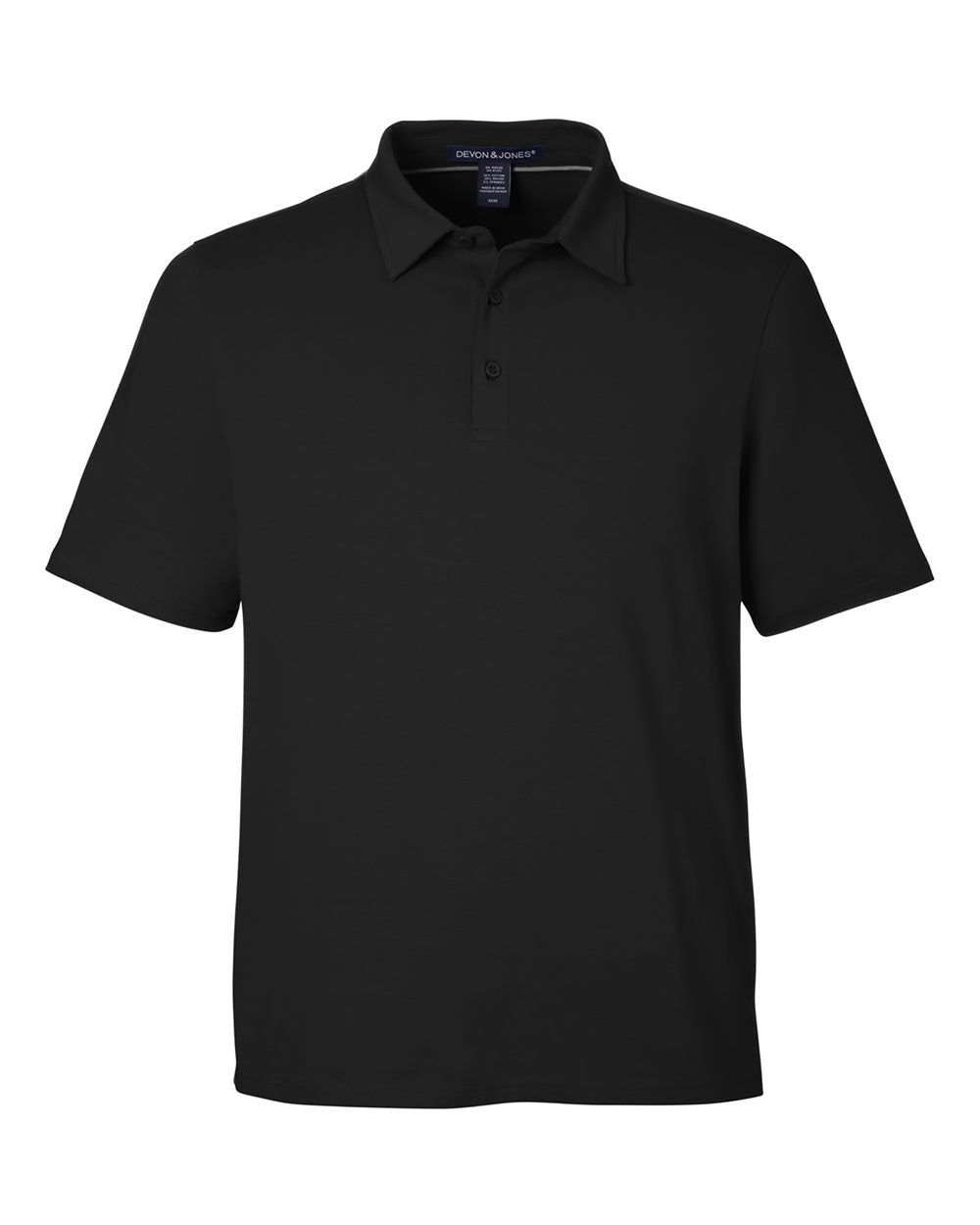 Men's Raleigh Stretch Polo - Front - B624B2503 - Black