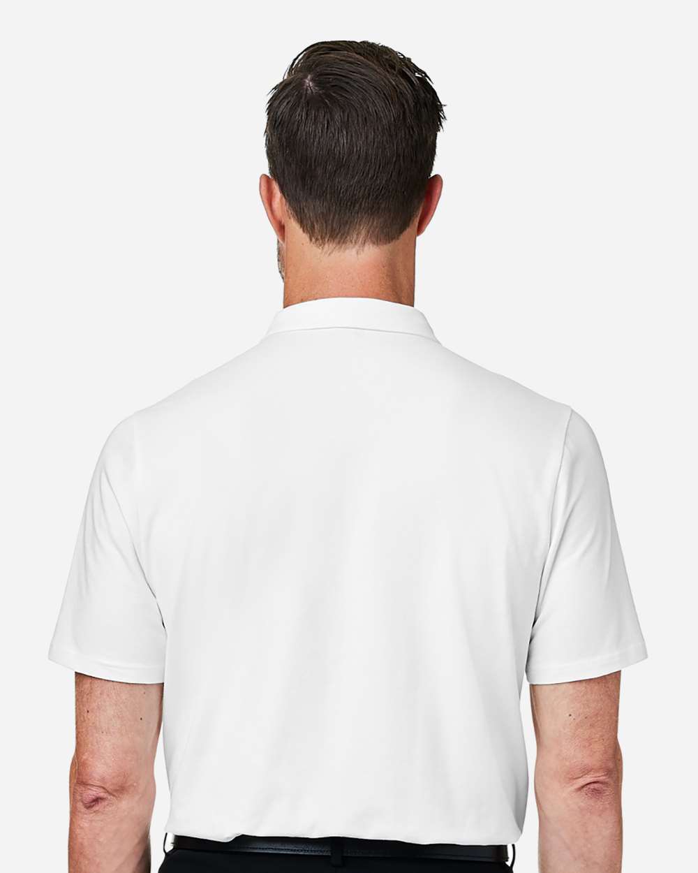 Men's Raleigh Stretch Polo - OnModelBack - B624B2003 - White