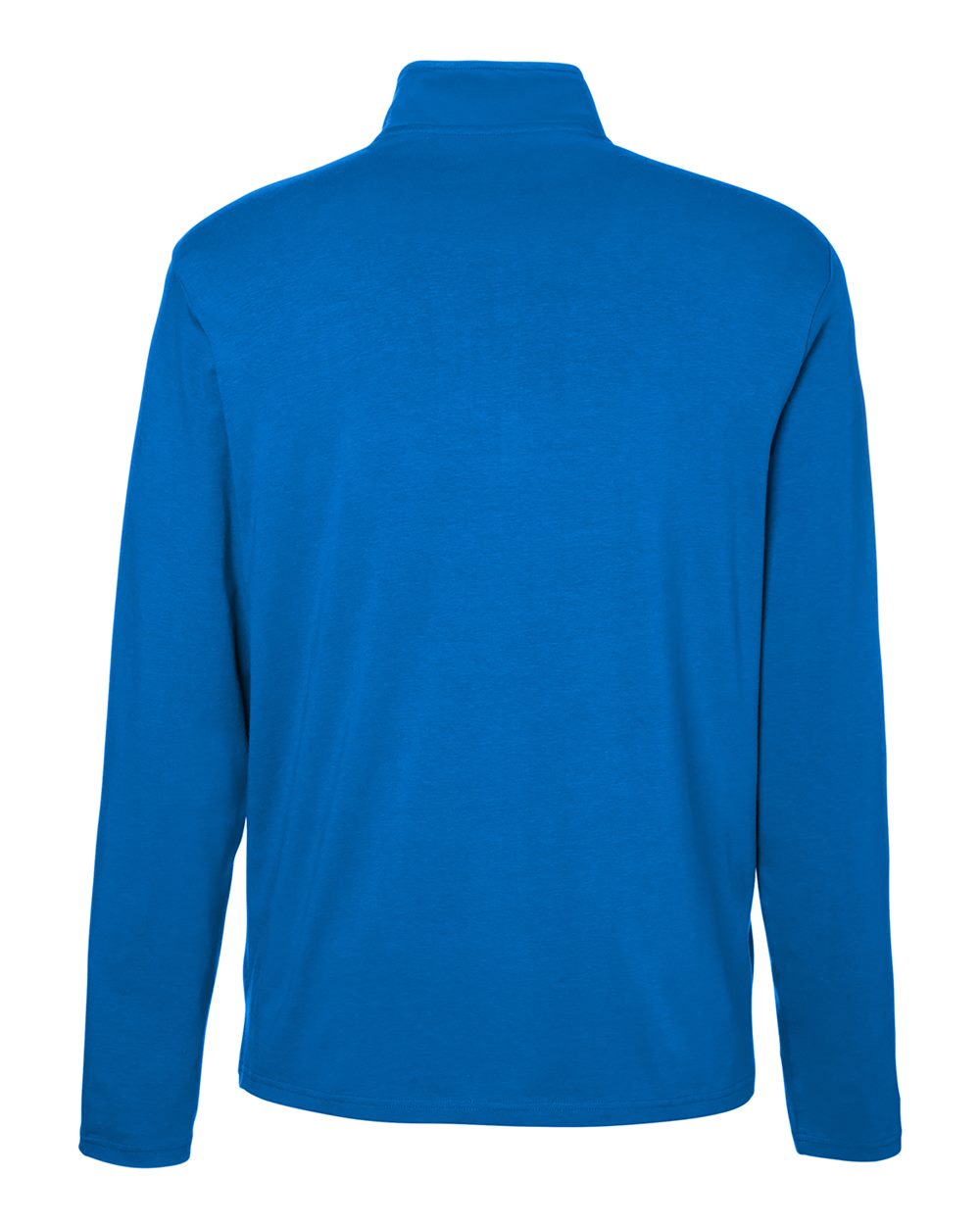 Men's Raleigh Stretch Quarter-Zip Pullover - Back - B654B2253 - French Blue