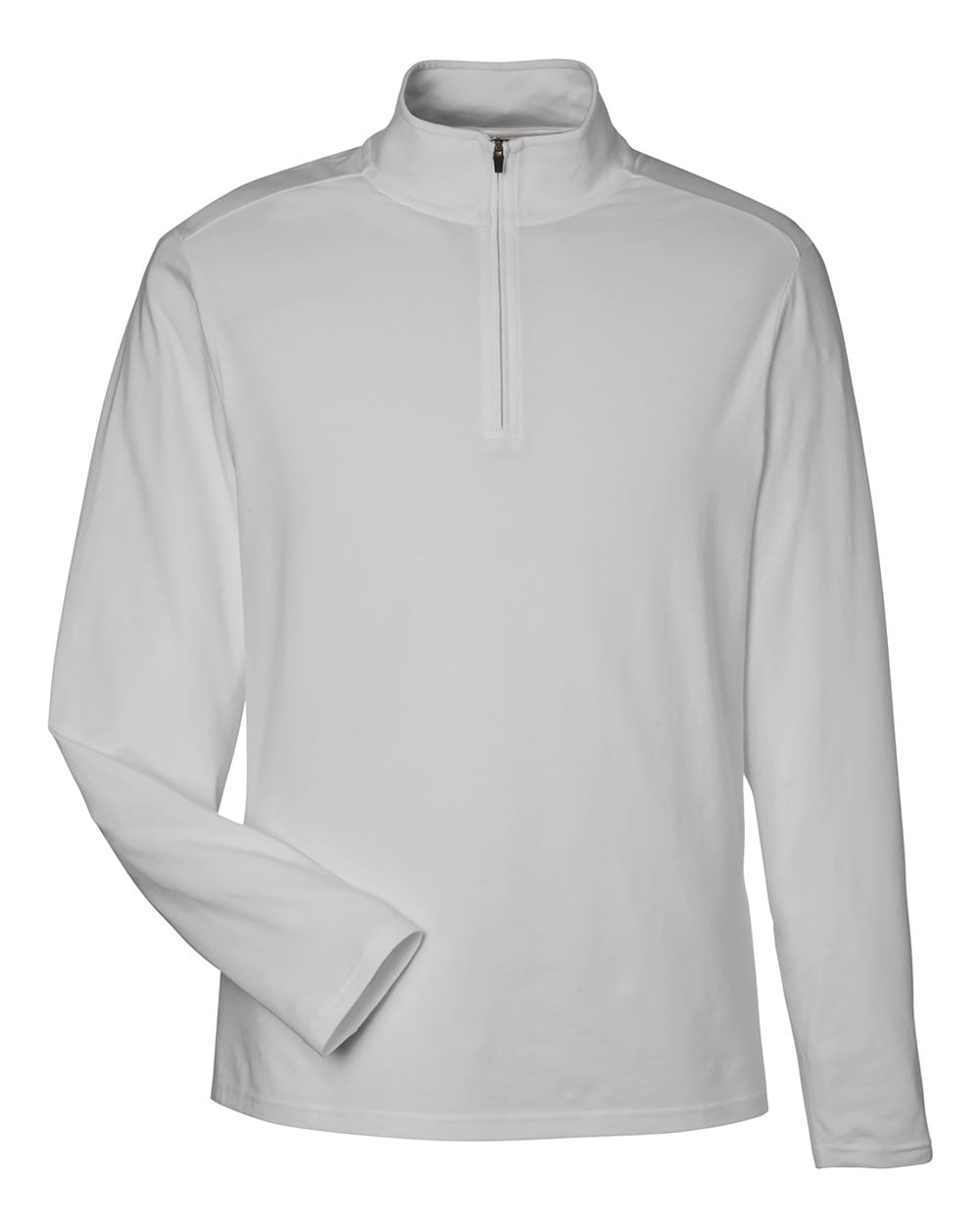 Men's Raleigh Stretch Quarter-Zip Pullover - Front - B654B2353 - Grey