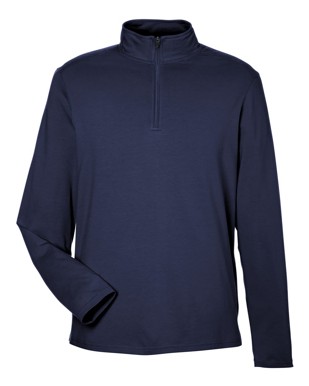 Men's Raleigh Stretch Quarter-Zip Pullover - Front - B654B2653 - Navy
