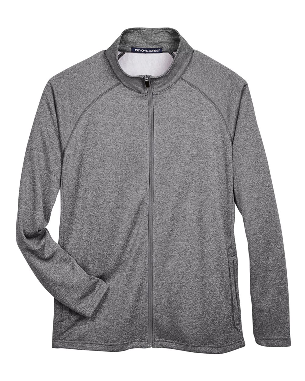 Men's Stretch Tech-Shell® Compass Full-Zip Jacket - Front - B652B2353 - Dark Grey Heather