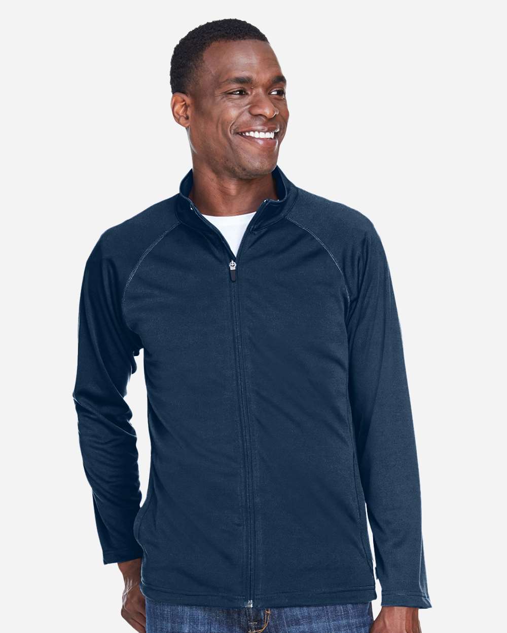 Men's Stretch Tech-Shell® Compass Full-Zip Jacket - OnModelFront - B652B2653 - Navy