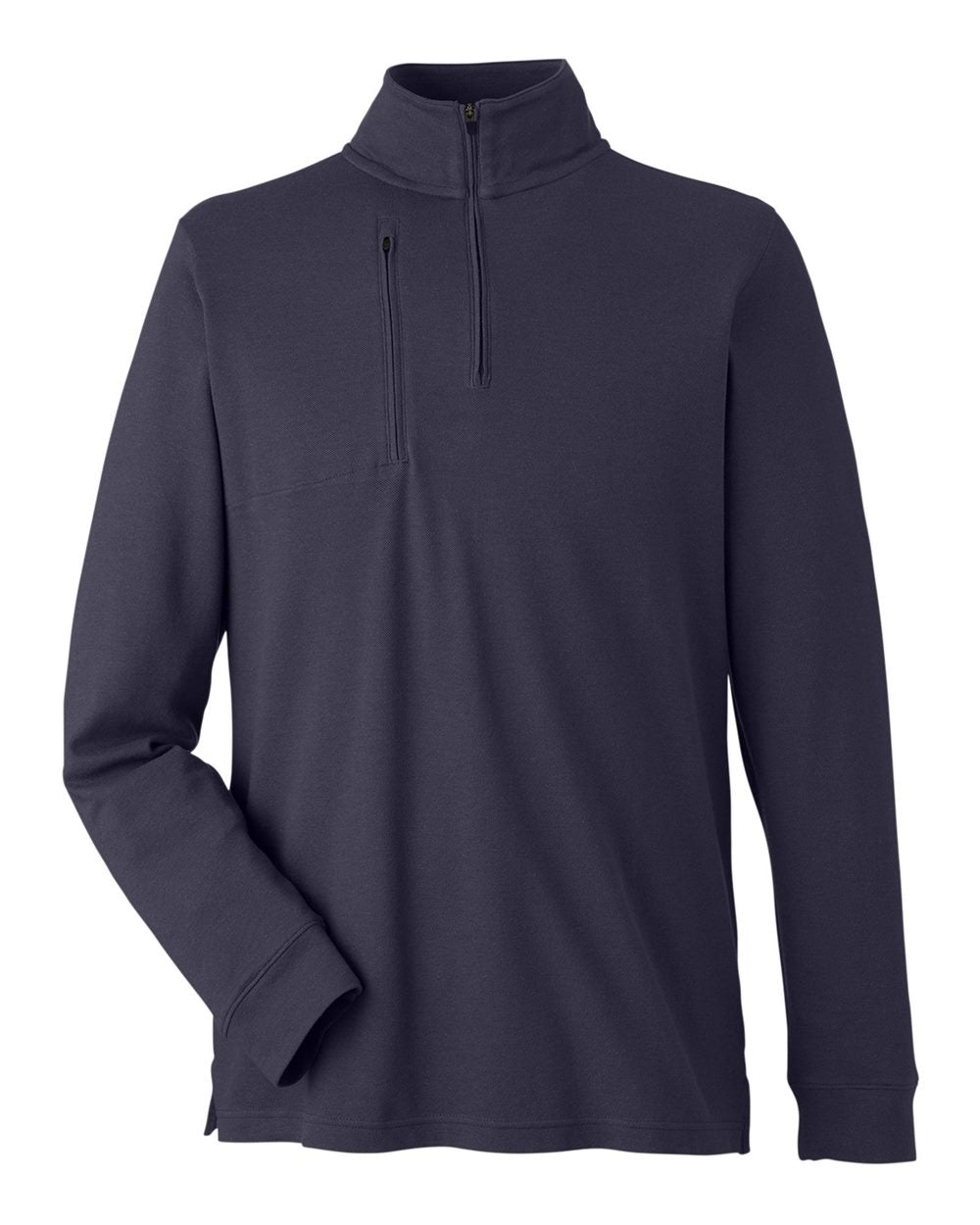 Men's New Classics® Performance Quarter-Zip Pullover - Front - B648B2653 - Navy