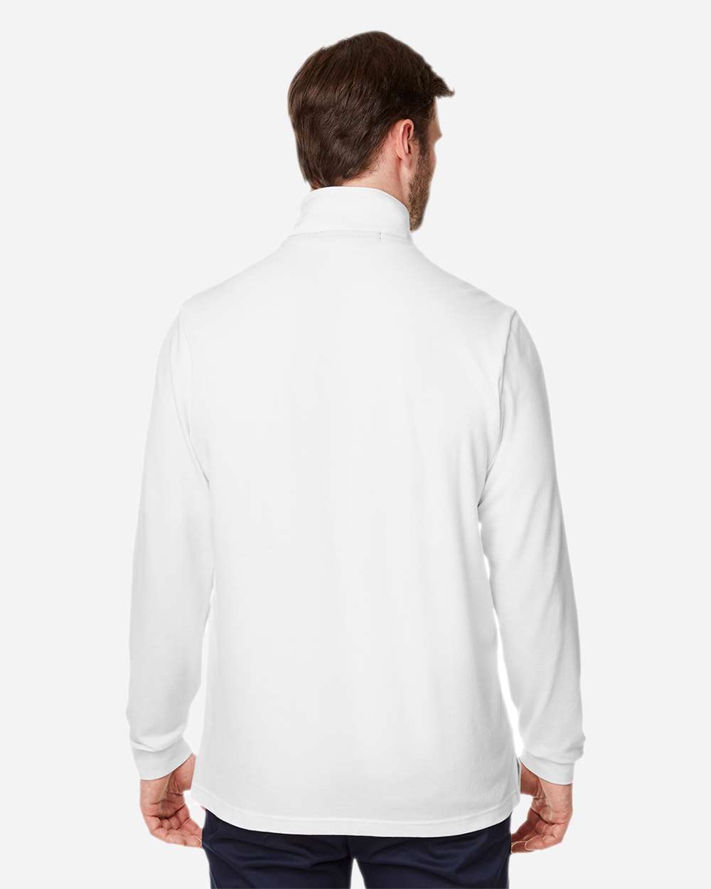 Men's New Classics® Performance Quarter-Zip Pullover - OnModelBack - B648B2003 - White