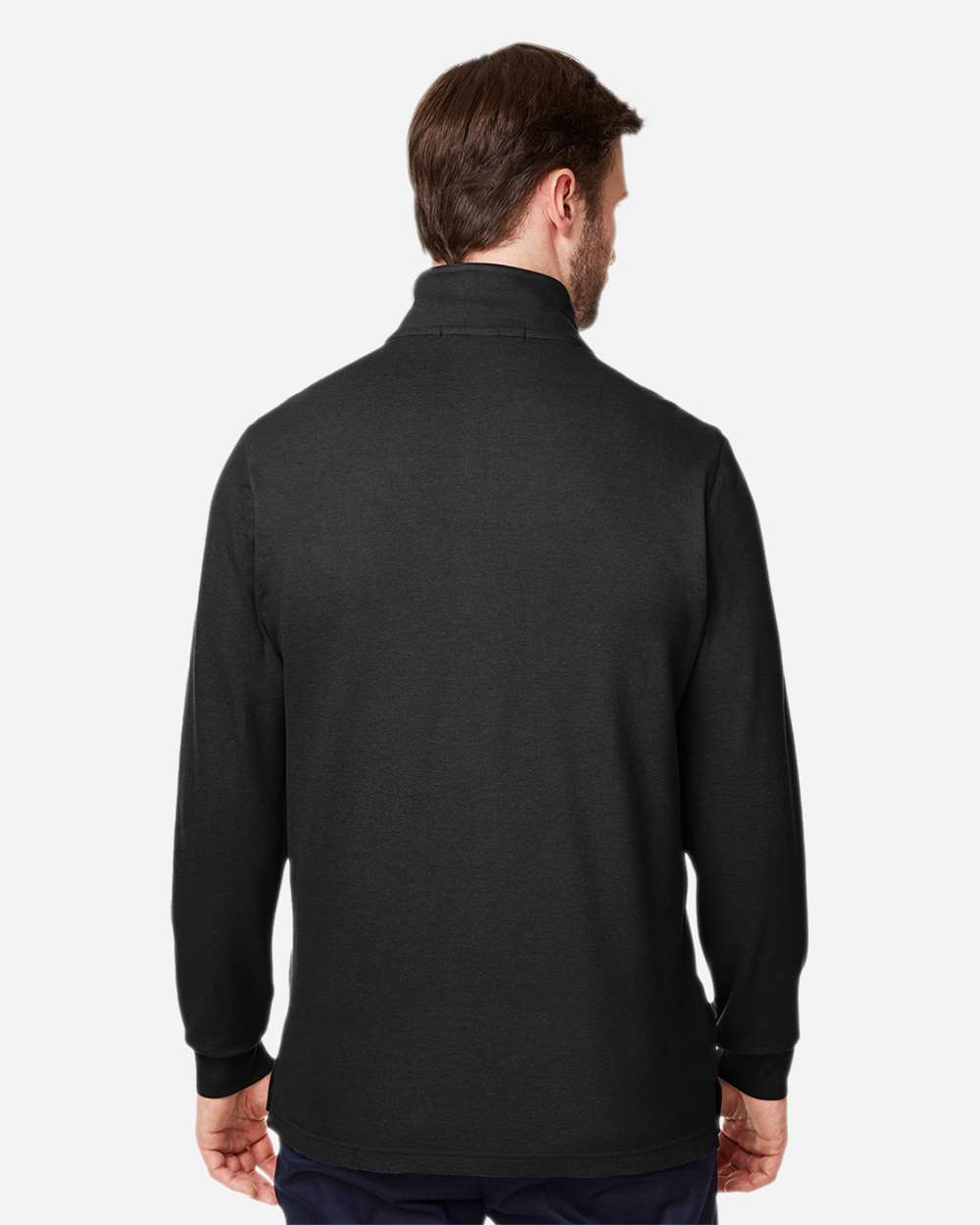 Men's New Classics® Performance Quarter-Zip Pullover - OnModelBack - B648B2503 - Black