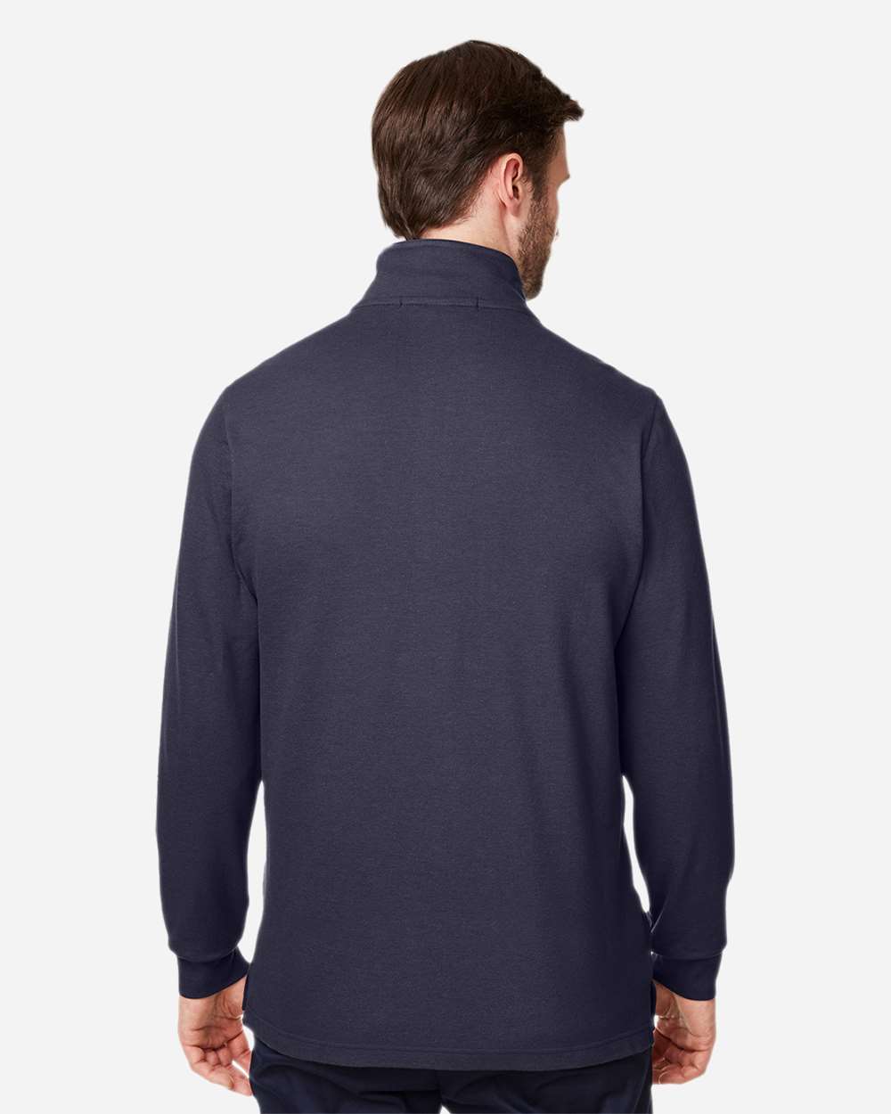 Men's New Classics® Performance Quarter-Zip Pullover - OnModelBack - B648B2653 - Navy
