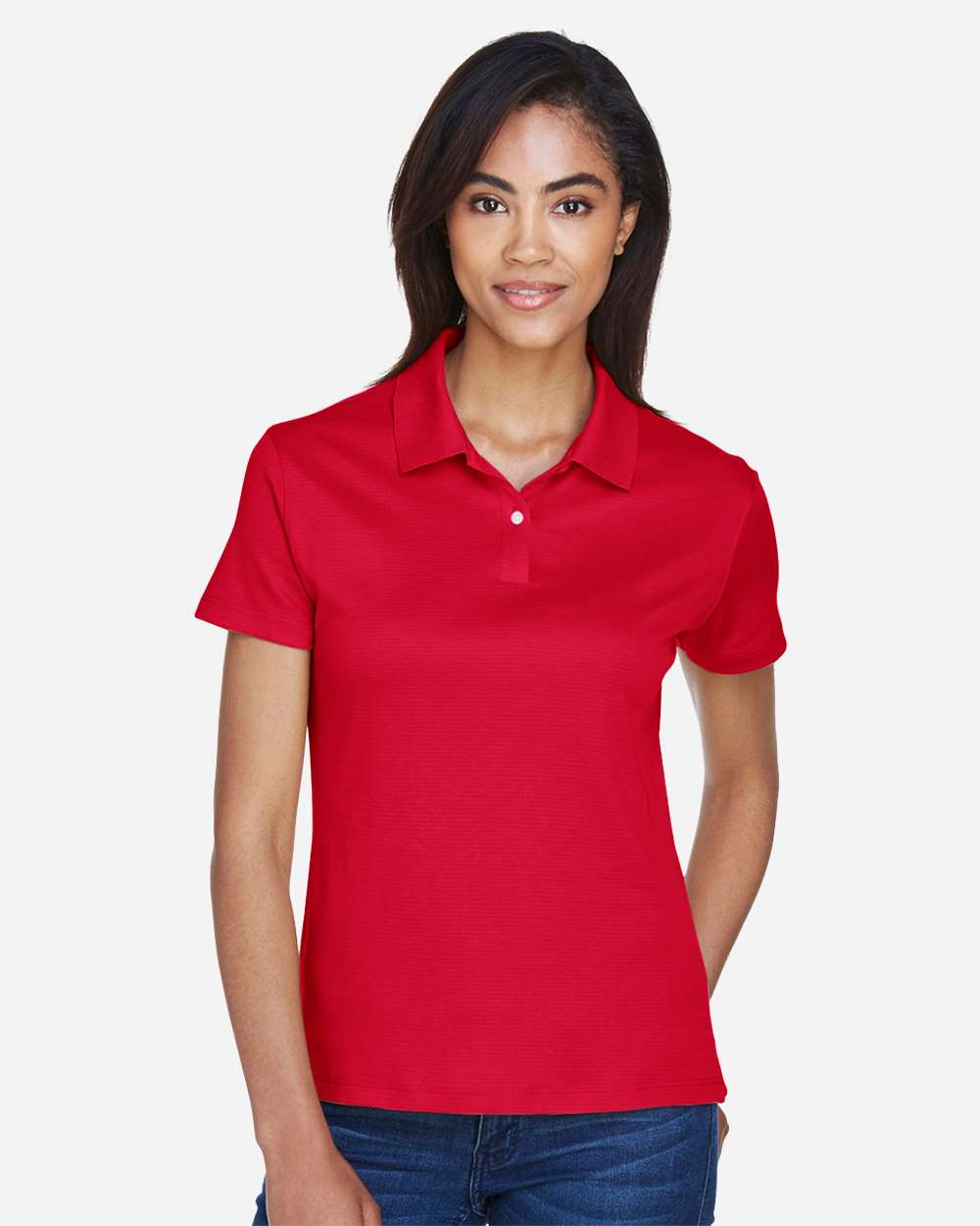 Women's Pima-Tech™ Jet Piqué Polo - OnModelFront - B632B2703 - Red