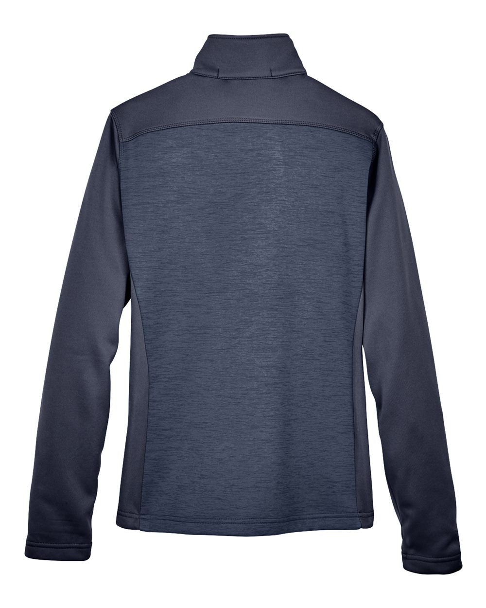 Women's Newbury Colorblock Mélange Fleece Full-Zip Jacket - Back - B713B2652 - Navy/ Navy Heather