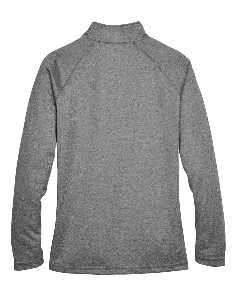 Women's Stretch Tech-Shell® Compass Quarter-Zip Pullover - Back - B657B2353 - Dark Grey Heather