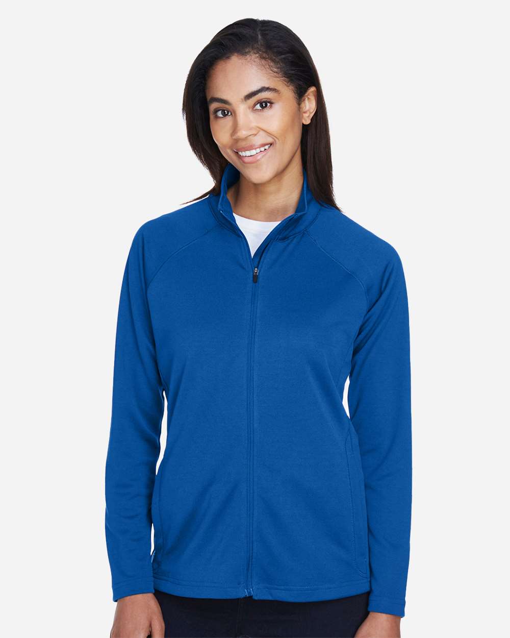 Women's Stretch Tech-Shell® Compass Full-Zip Jacket - OnModelFront - B653B2753 - True Royal