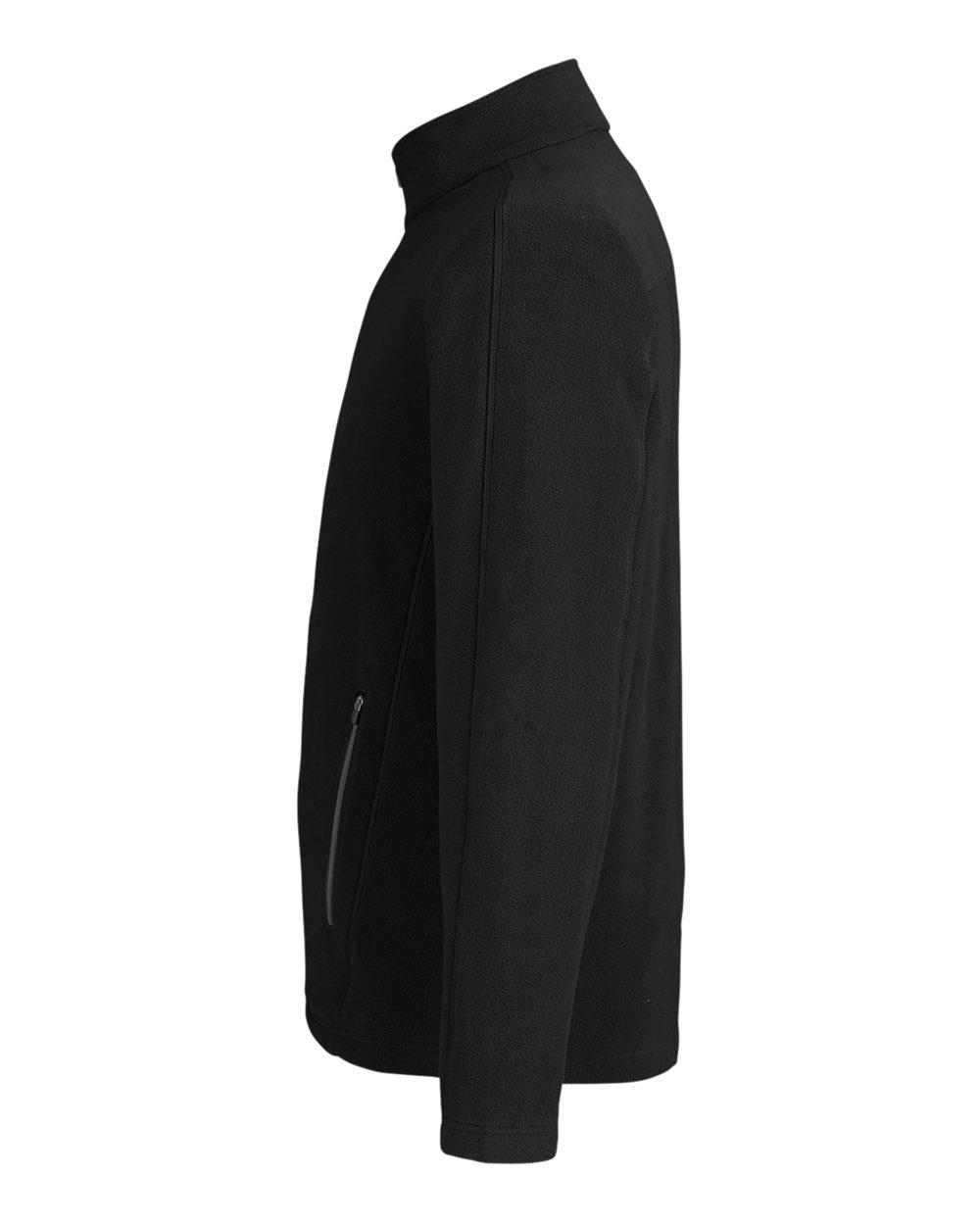Men's CrownLux Performance® Fleece Full-Zip Jacket - DirectSide - B705B2503 - Black